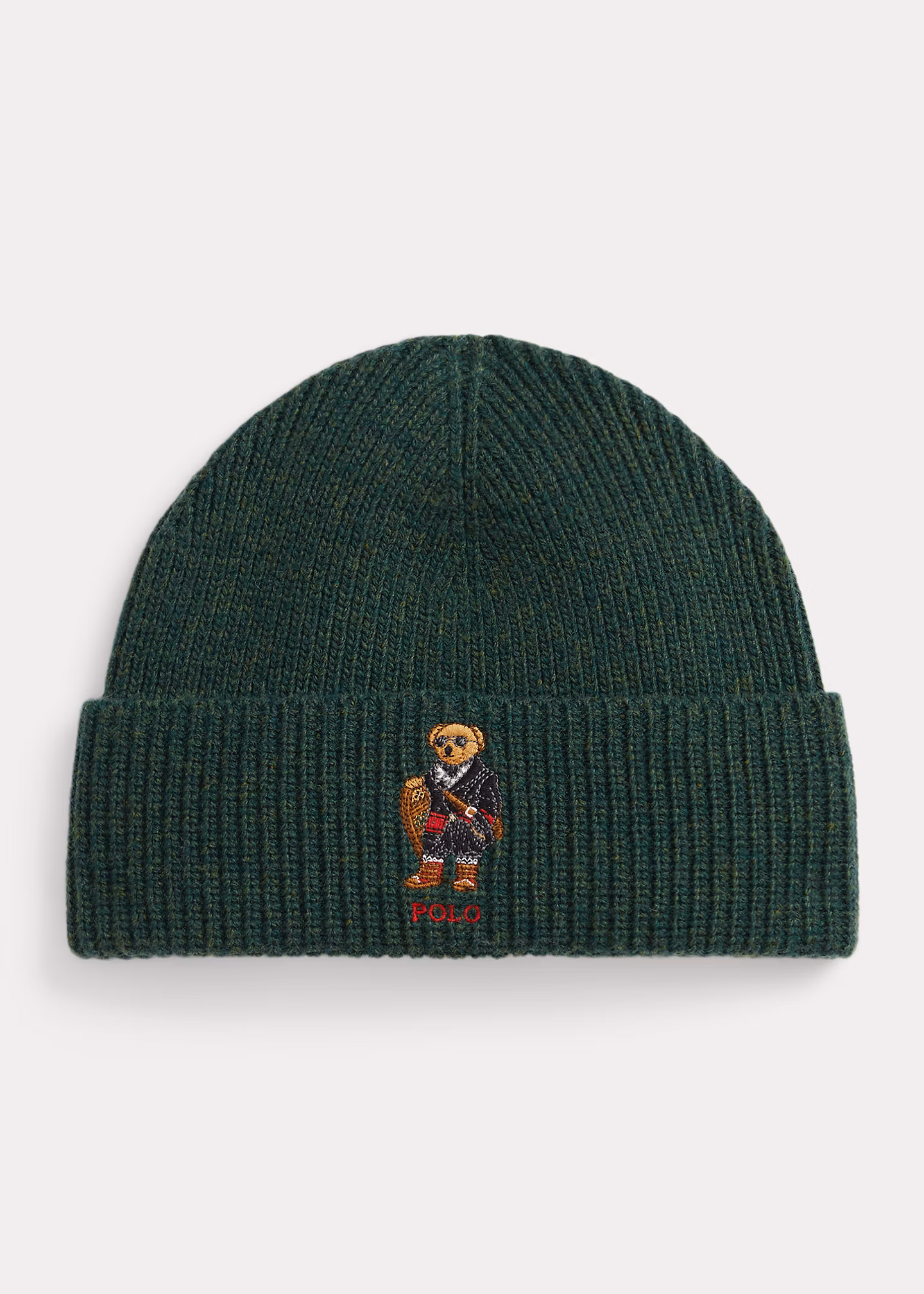 Rippenstrickmütze mit Polo Bear - RALPH LAUREN OUTLET