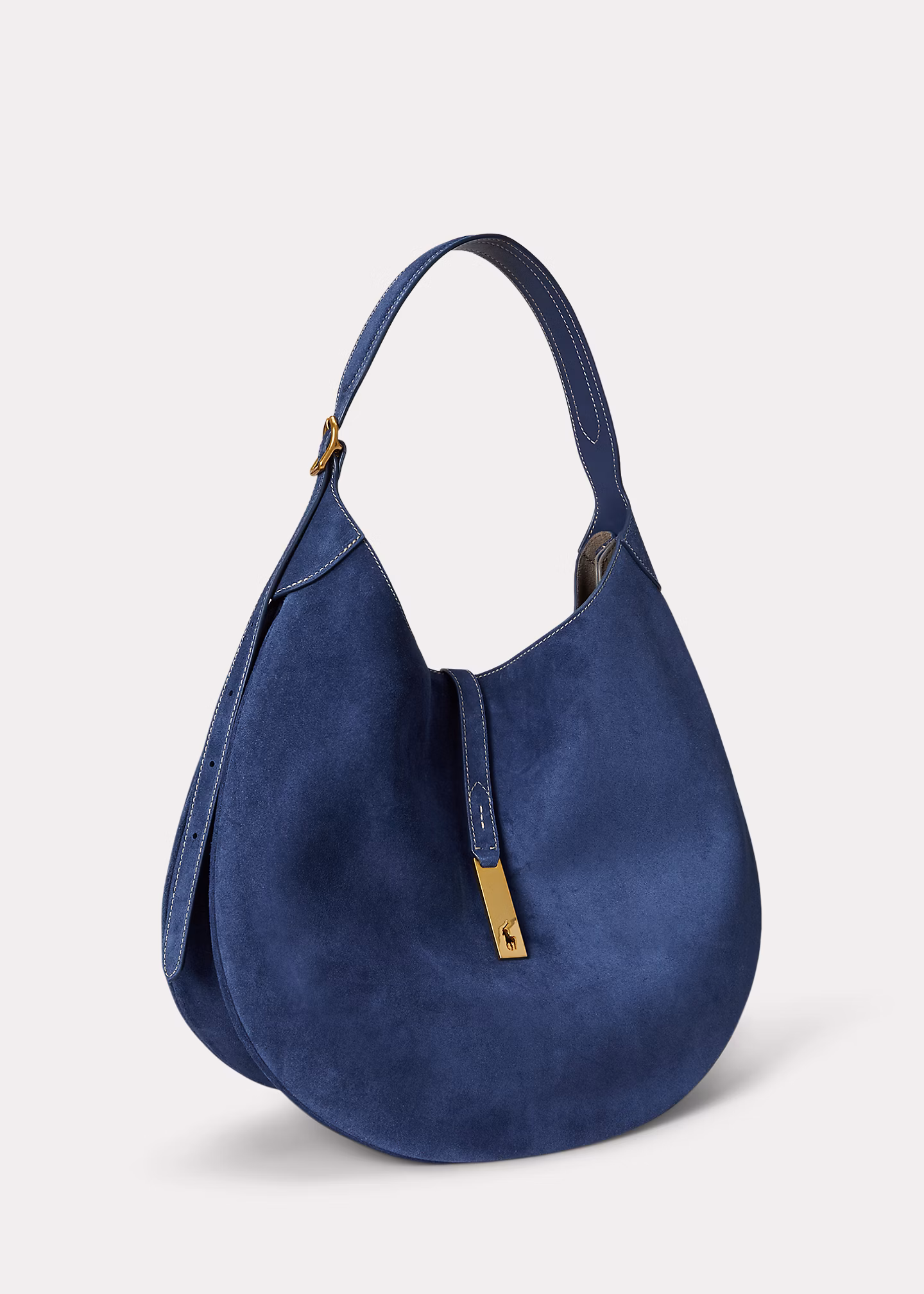 Große Schultertasche Polo ID aus Wildleder - RALPH LAUREN OUTLET