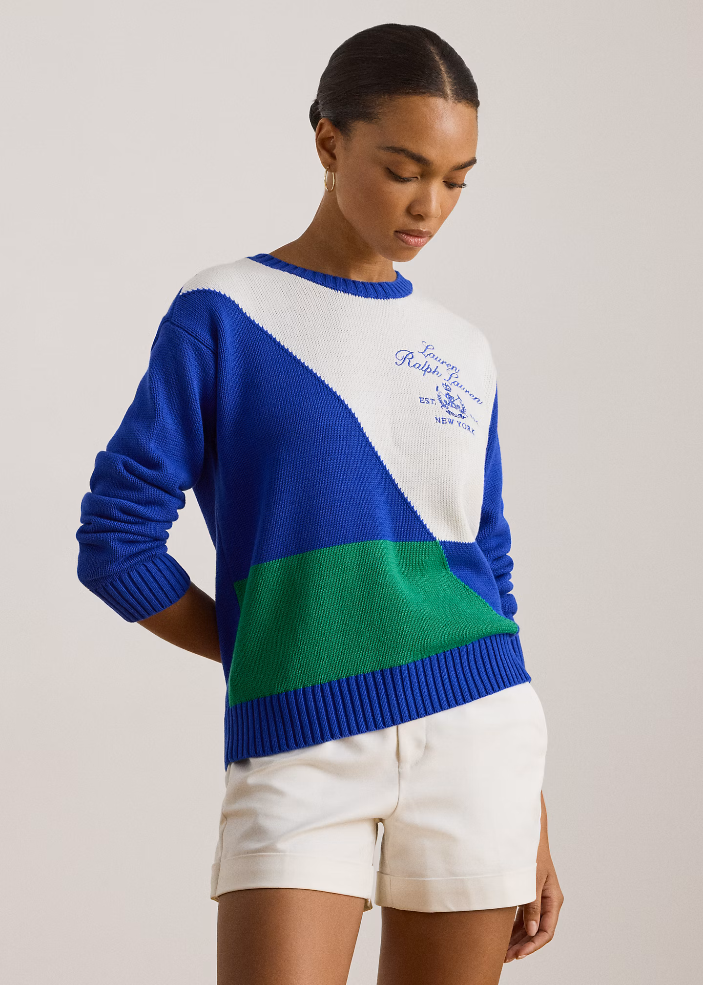 Baumwollpullover in Color-Block-Optik - RALPH LAUREN OUTLET