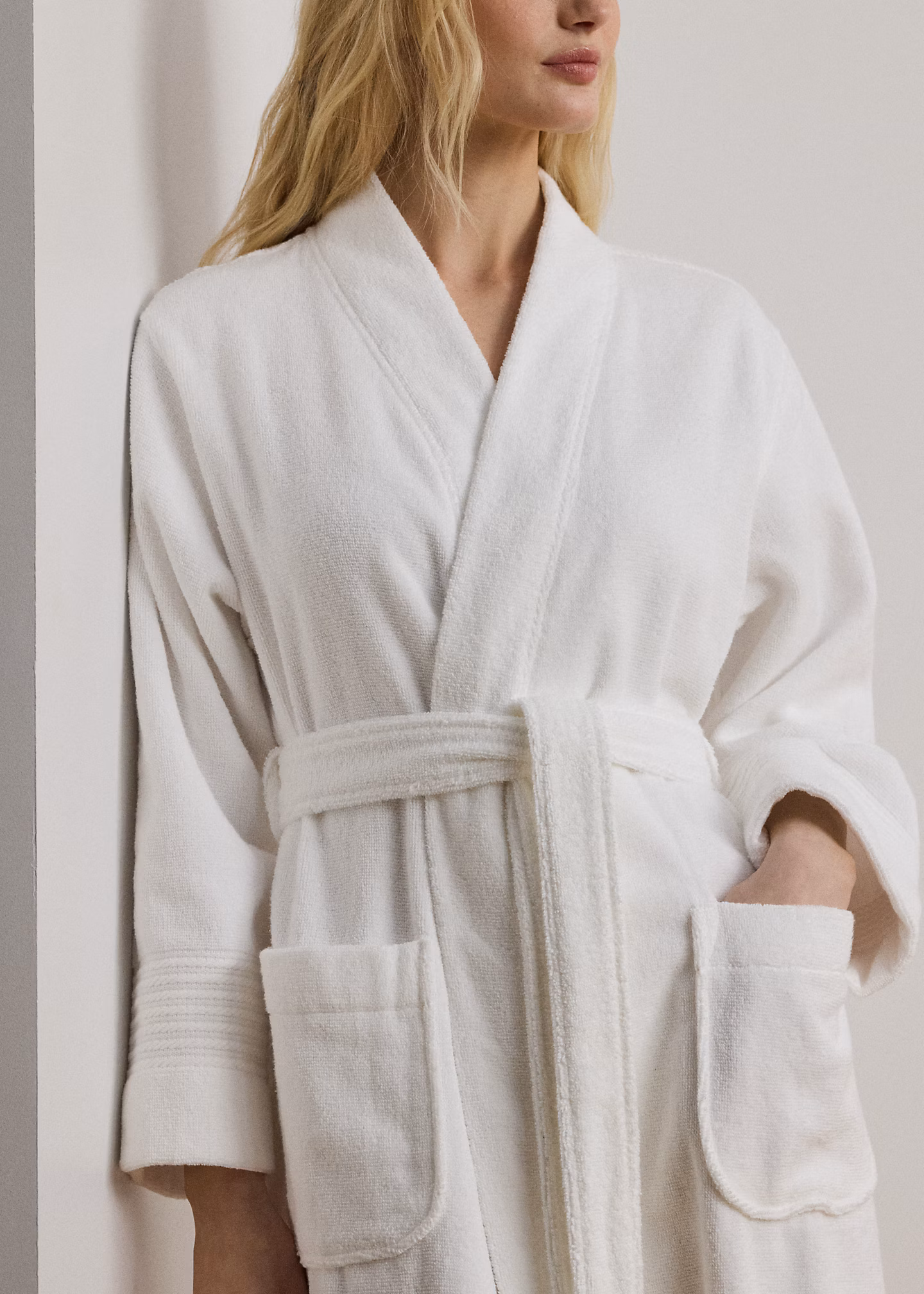 Bademantel aus Baumwollfrottee - RALPH LAUREN OUTLET