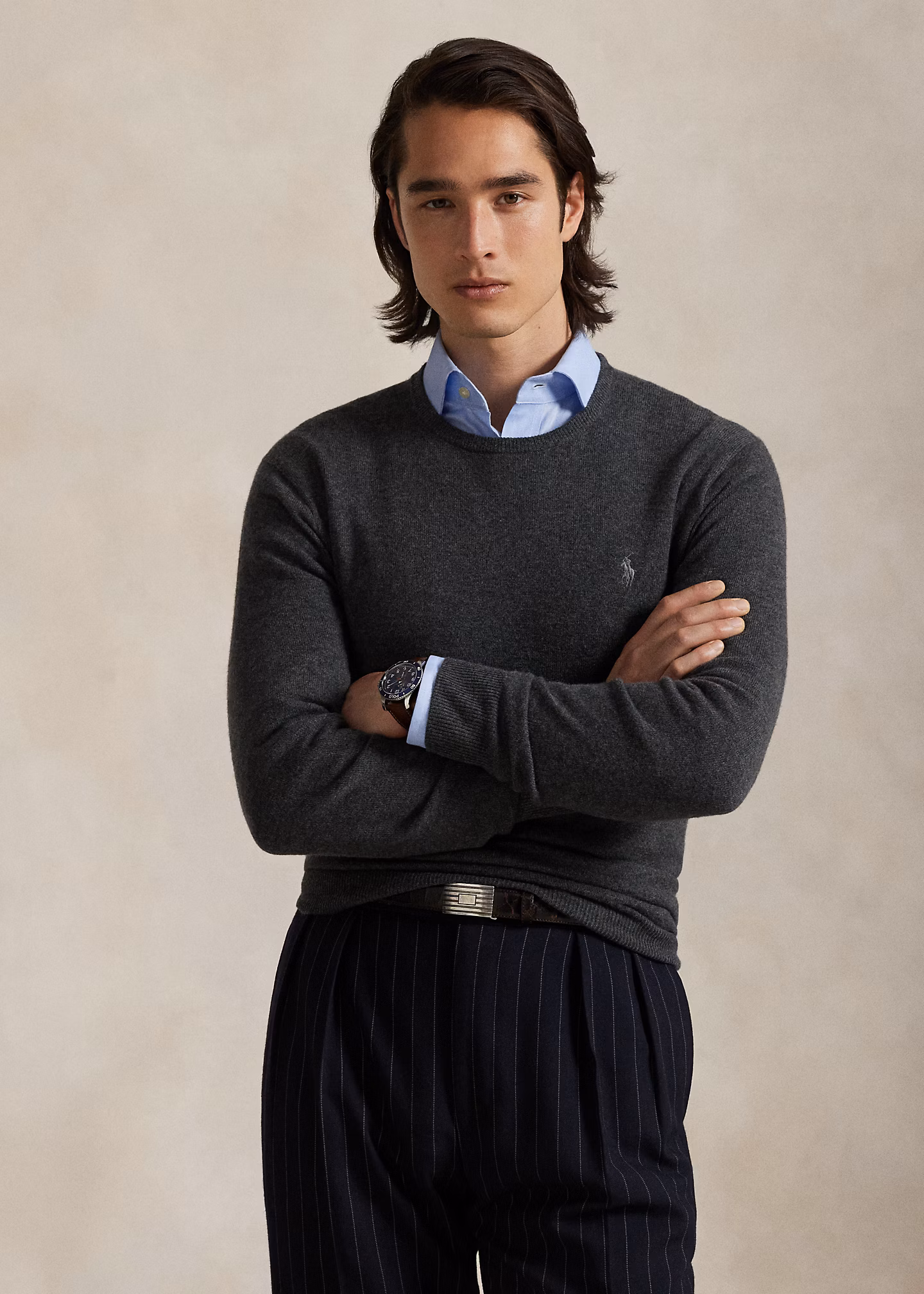 Wollpullover mit Rundhalsausschnitt - RALPH LAUREN OUTLET