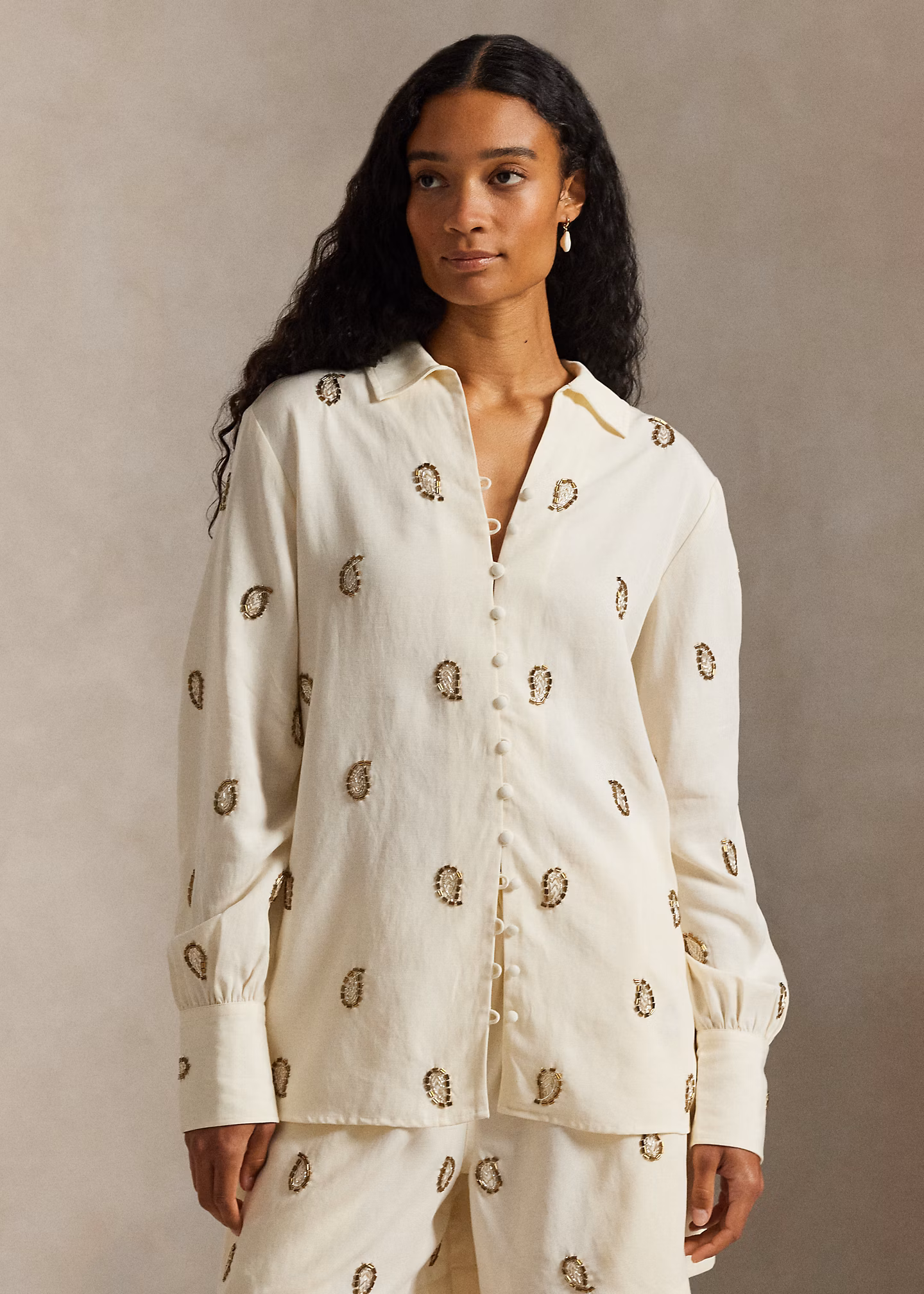 Perlen-Oberteil mit Paisley-Motiv - RALPH LAUREN OUTLET