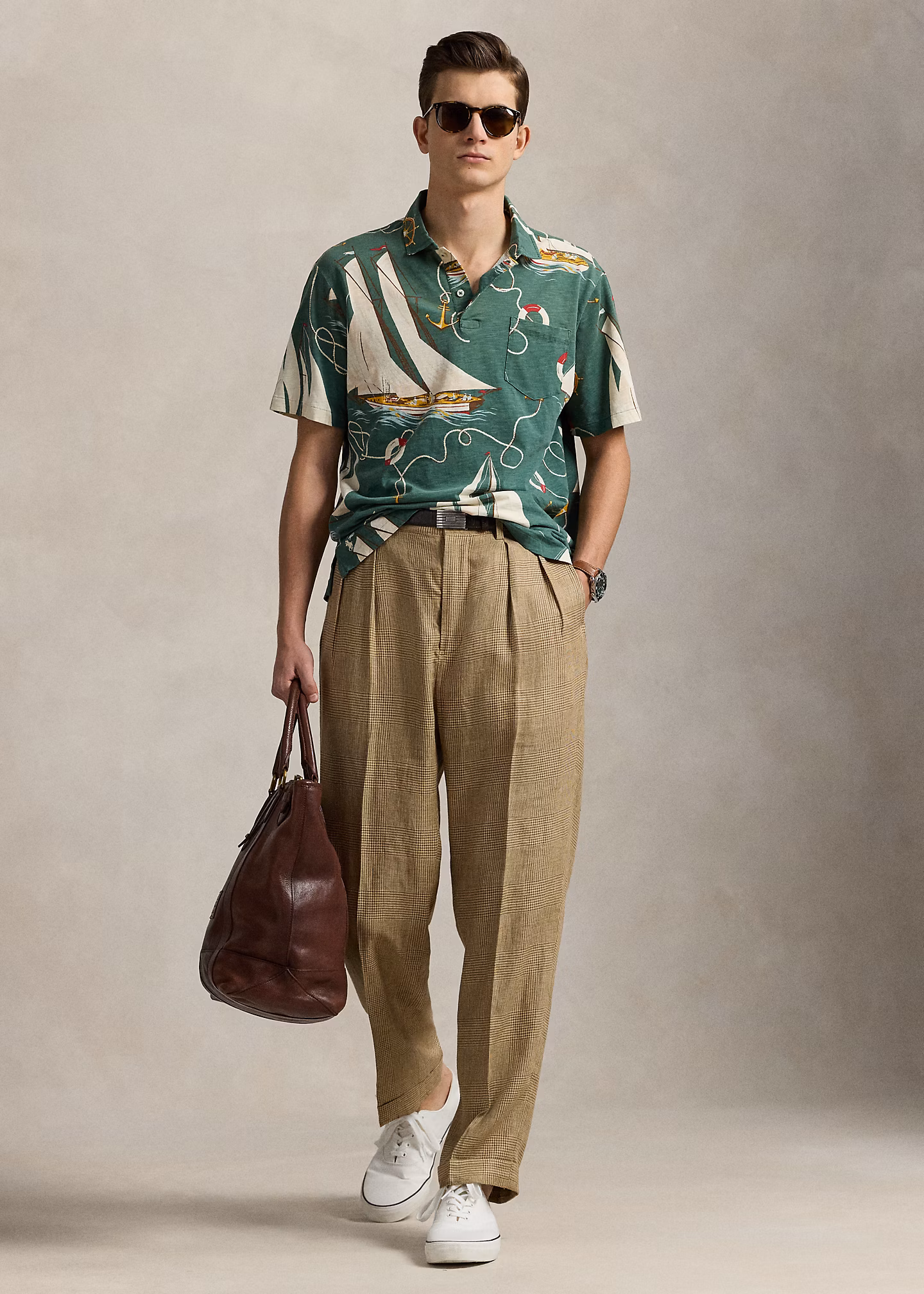 Classic-Fit Poloshirt mit Segelbootmotiv - RALPH LAUREN OUTLET