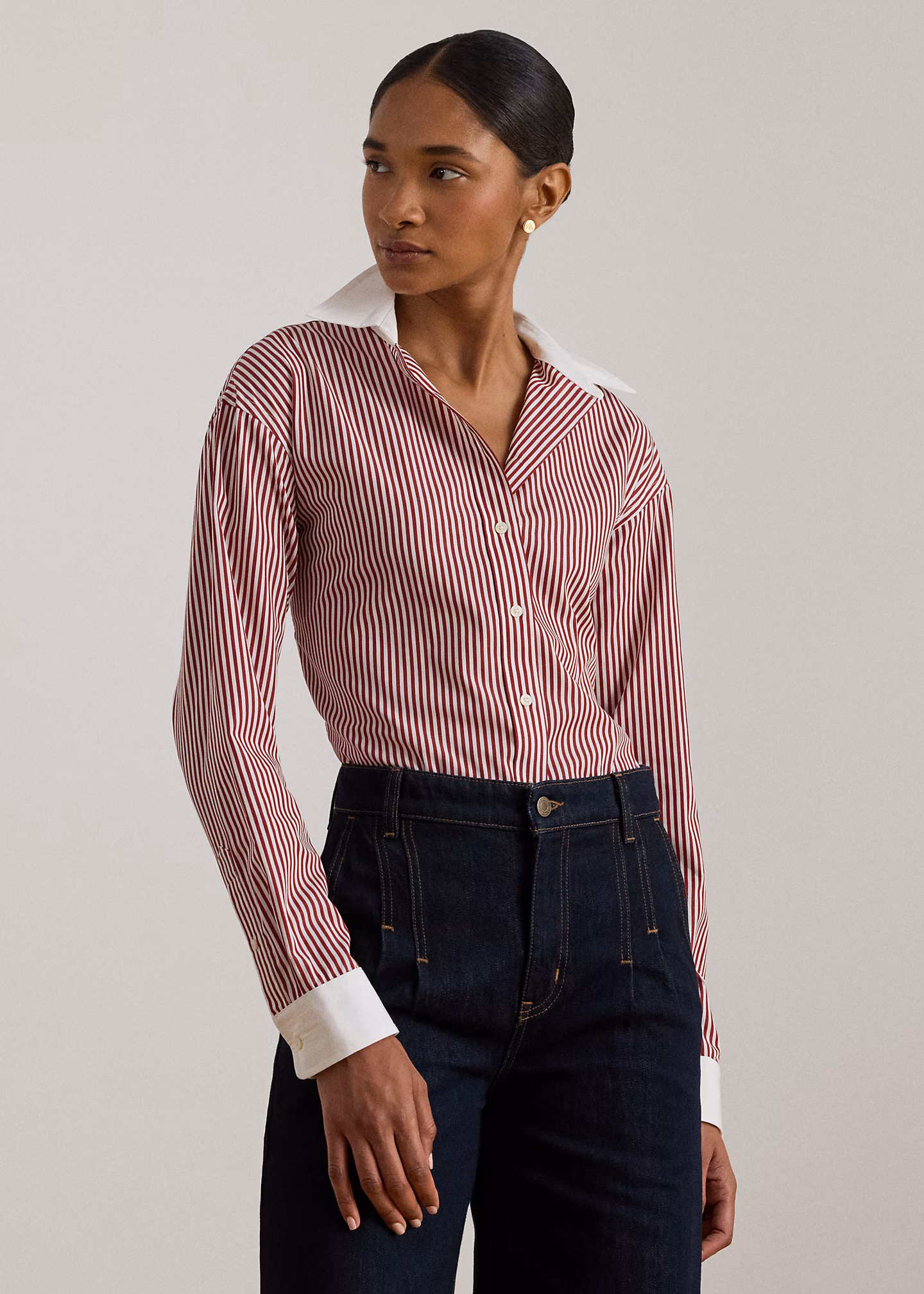 Hemd aus merzerisiertem Baumwollstoff - RALPH LAUREN OUTLET