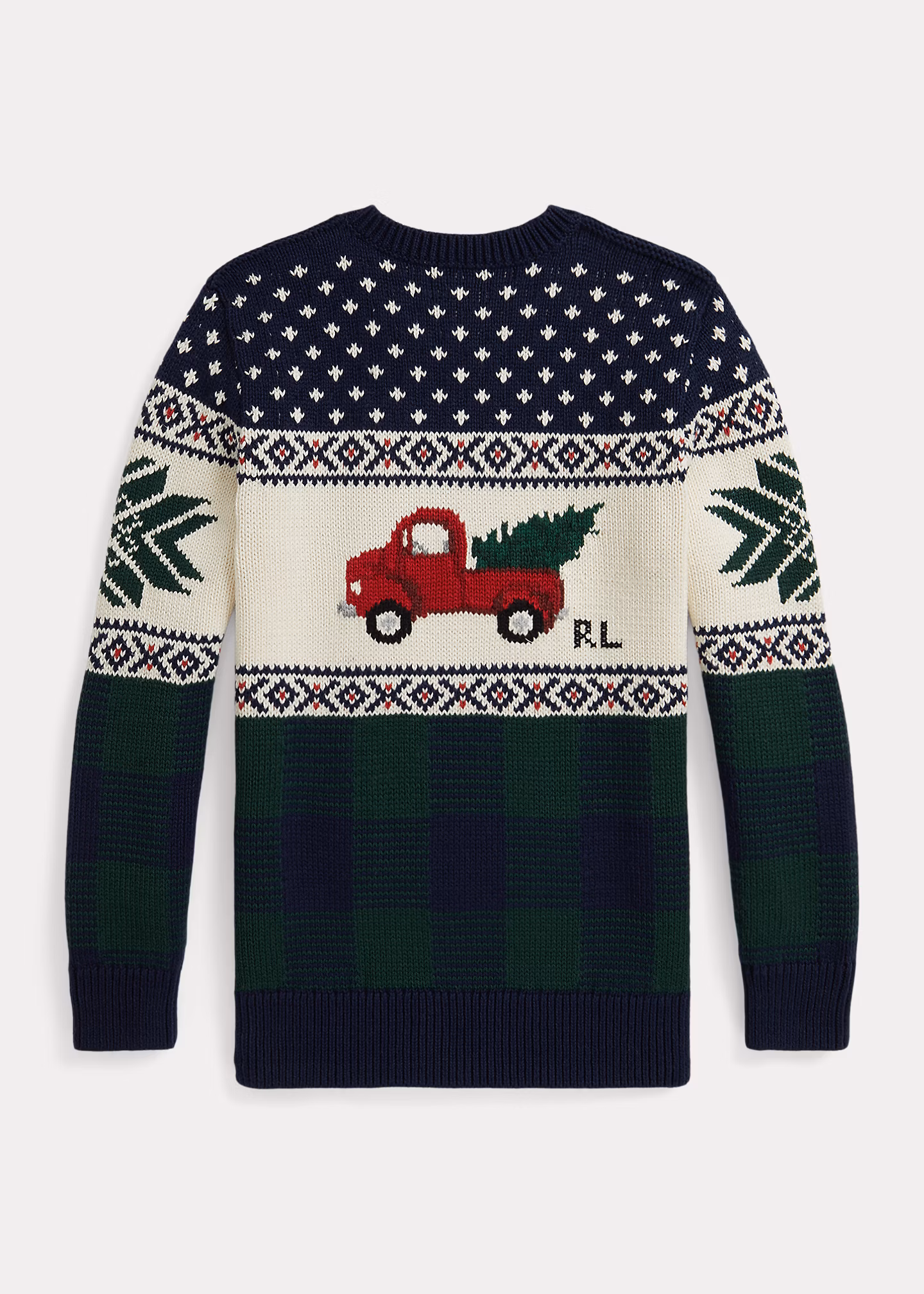 Baumwollpullover mit Truck-Intarsie - RALPH LAUREN OUTLET