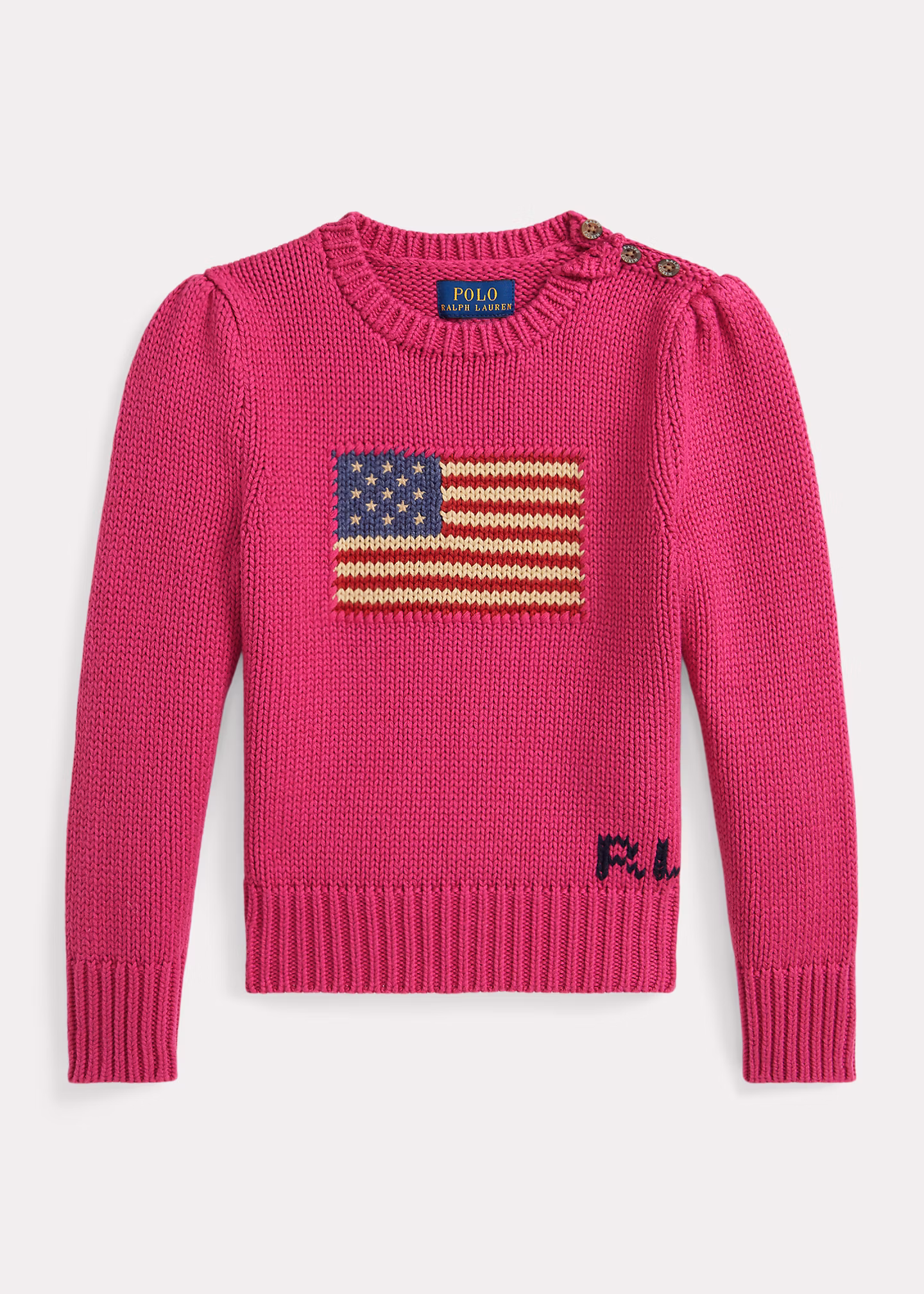 Rundhalspullover mit Flagge - RALPH LAUREN OUTLET