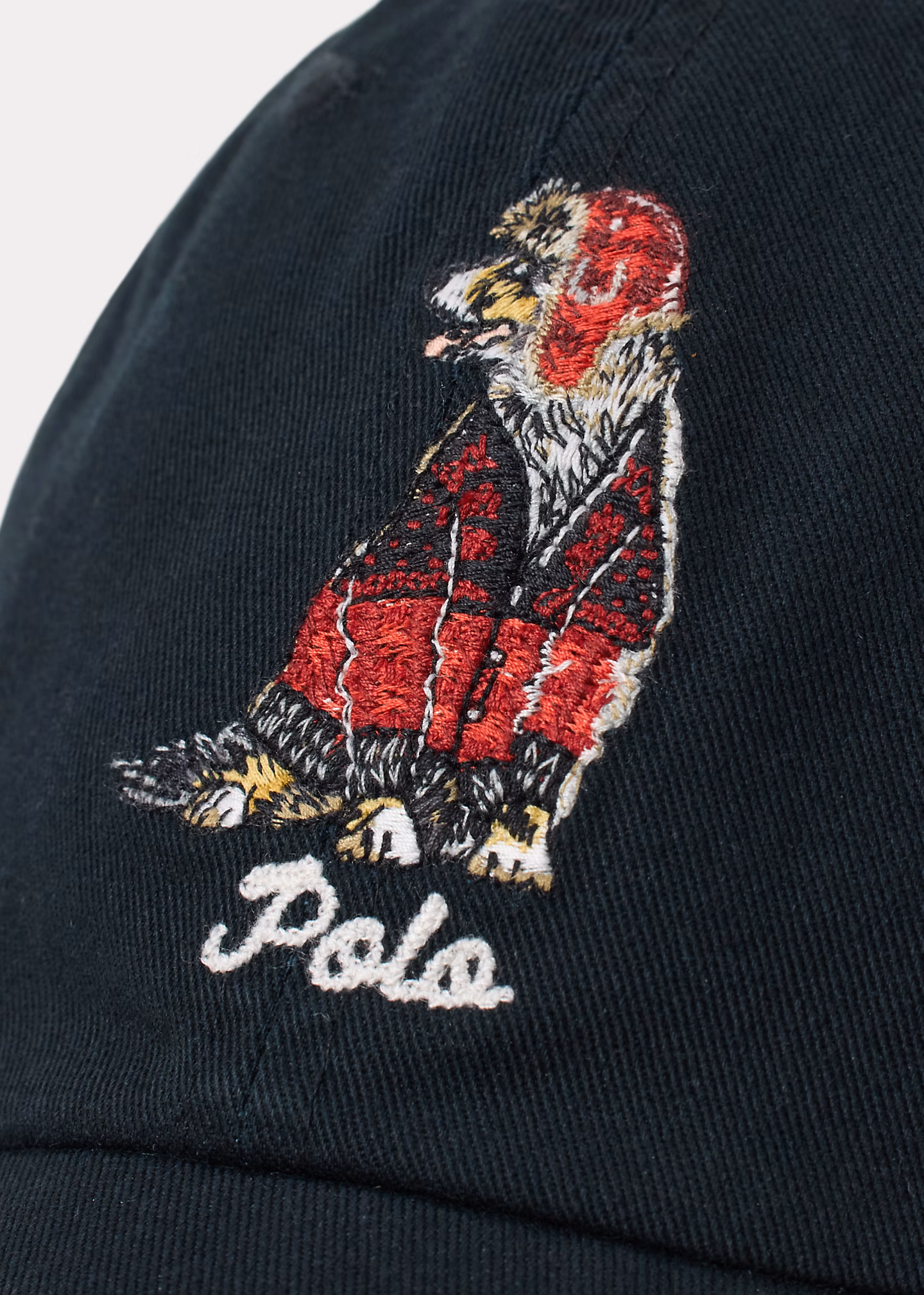 Twill-Baseballkappe mit gesticktem Hund - RALPH LAUREN OUTLET