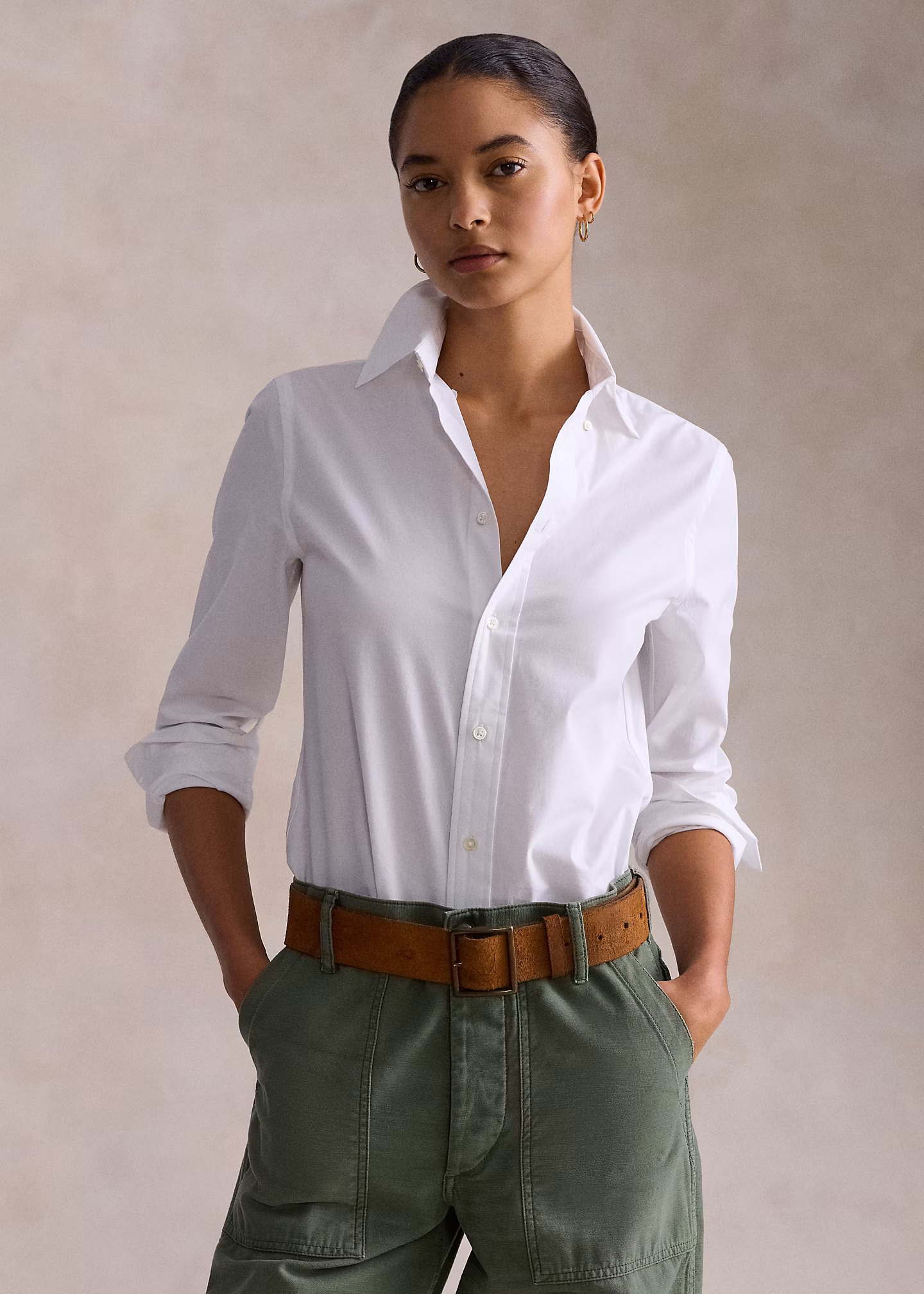 Stretch-Slim-Fit Fil-à-Fil-Baumwollhemd - RALPH LAUREN OUTLET