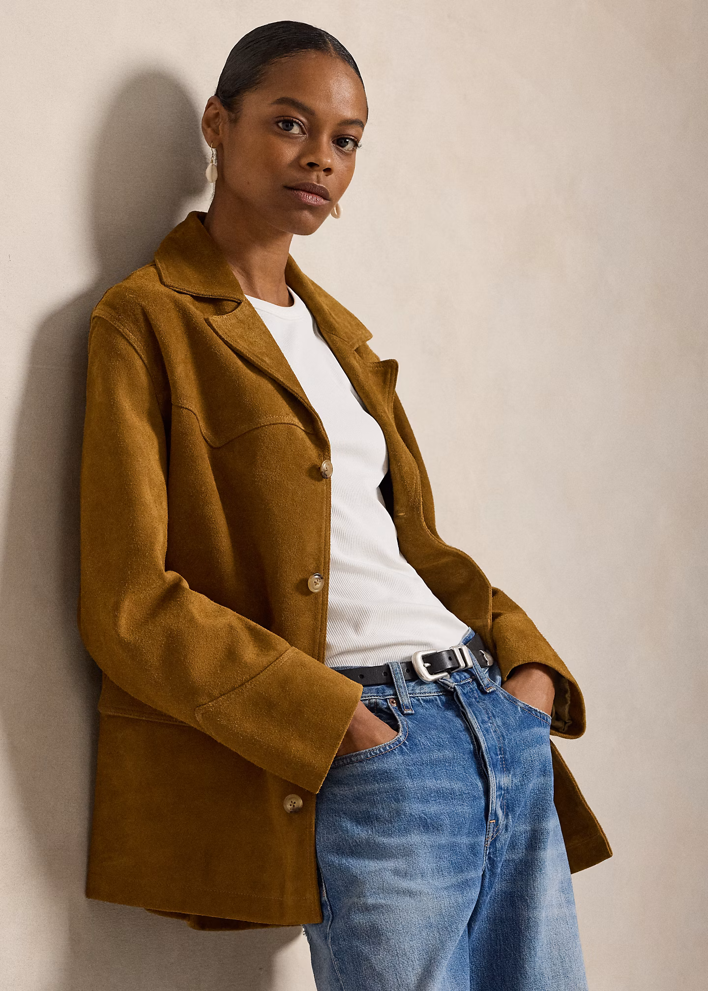 Westernjacke aus Wildleder - RALPH LAUREN OUTLET