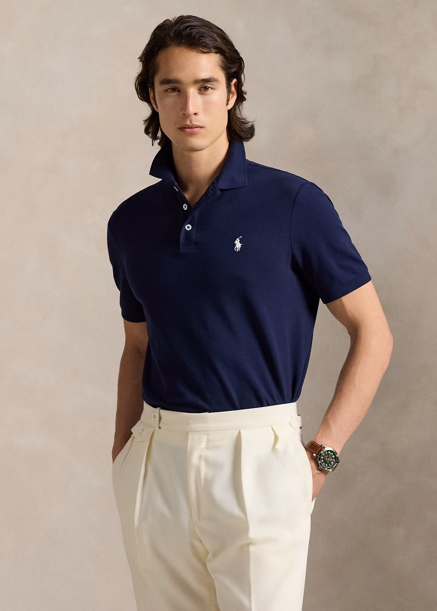 Custom-Slim-Fit Piqué-Poloshirt - RALPH LAUREN OUTLET