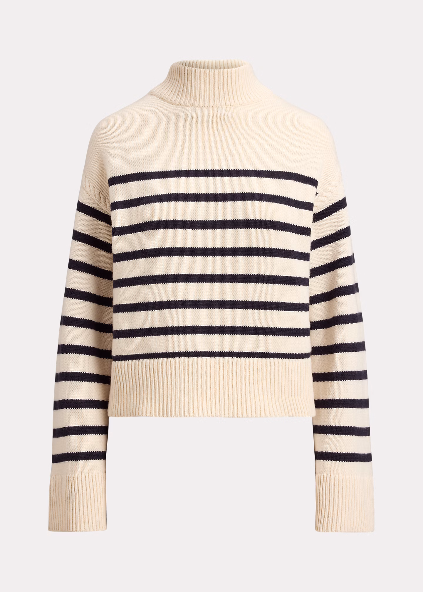 Gestreifter Halbrollkragenpullover - RALPH LAUREN OUTLET