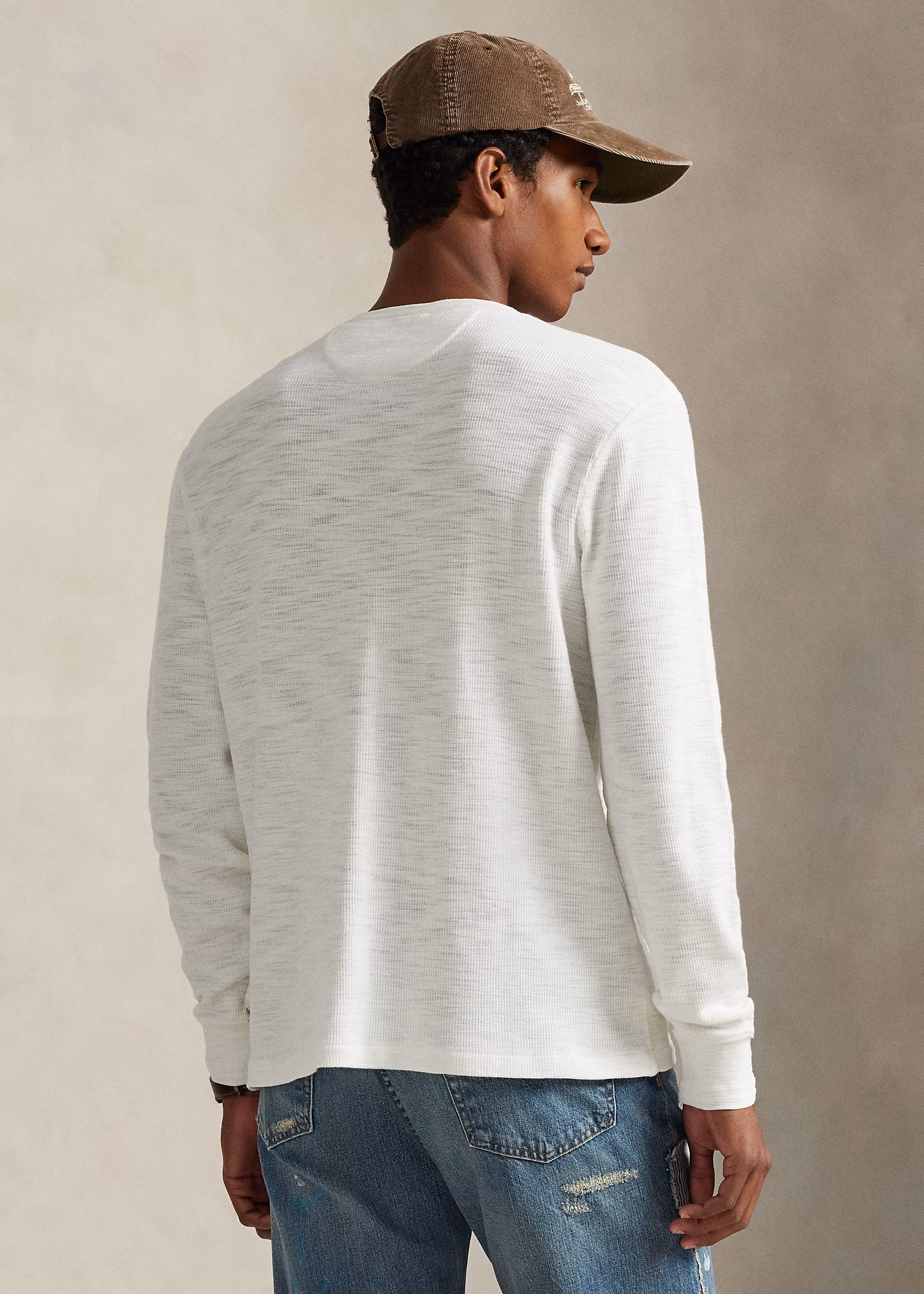 Strukturiertes Waffelpiqué-Henley-Hemd - RALPH LAUREN OUTLET