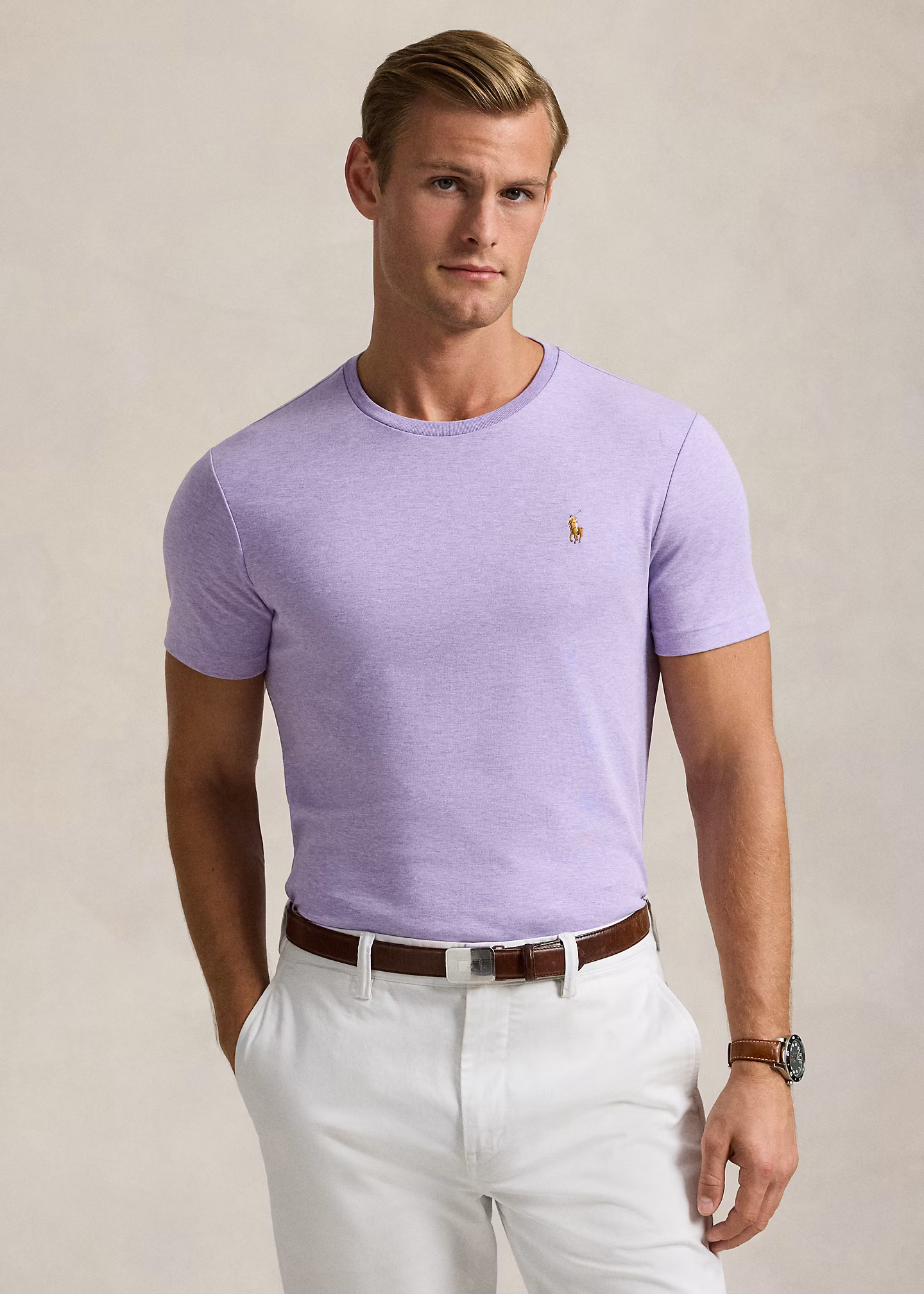 Weiches Custom-Slim-Fit T-Shirt - RALPH LAUREN OUTLET