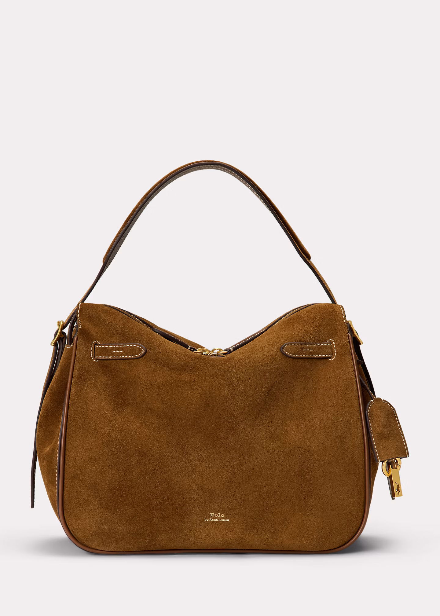 Umhängetasche Polo ID aus Wildleder - RALPH LAUREN OUTLET