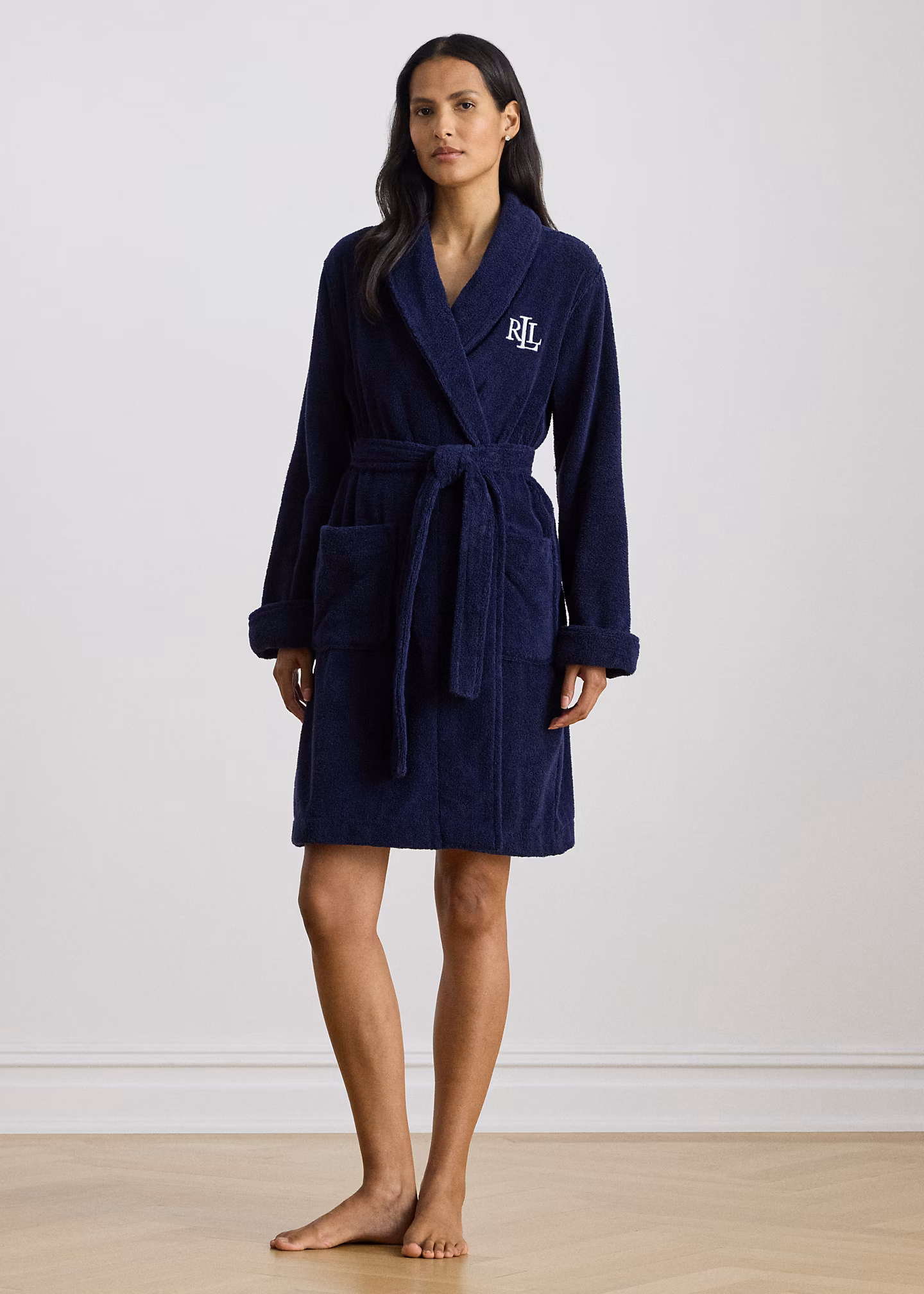 Frottee-Bademantel mit Schalkragen - RALPH LAUREN OUTLET