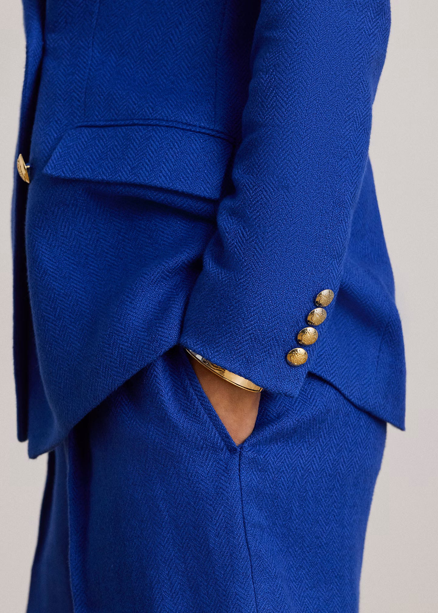 Zweireihiger Leinen-Baumwoll-Blazer - RALPH LAUREN OUTLET