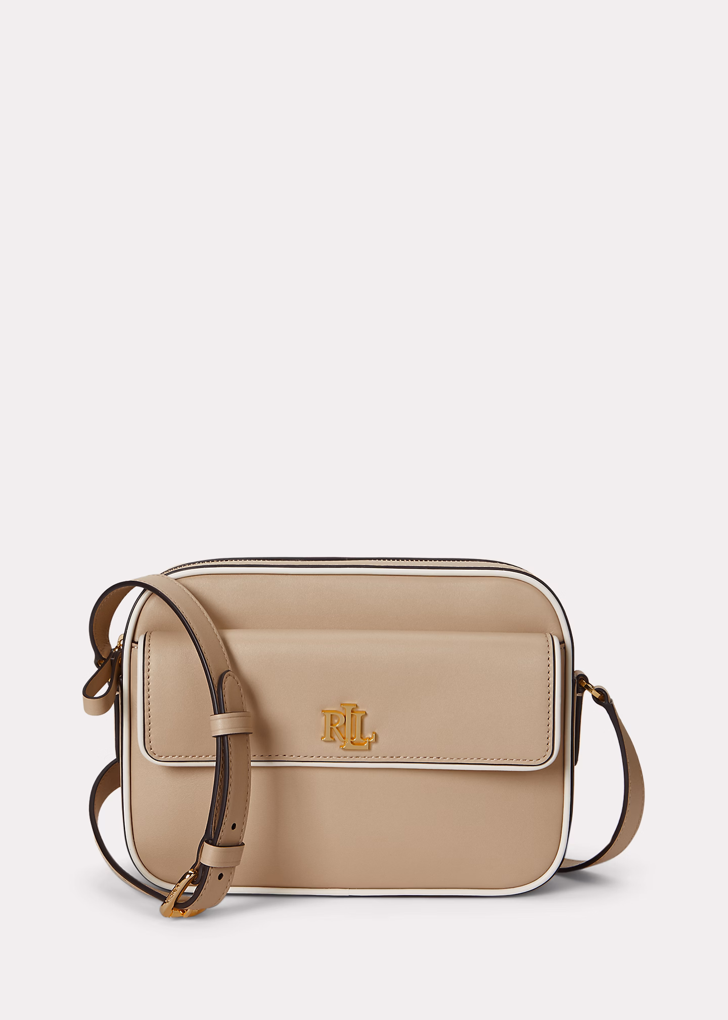 Zweifarbige Kameratasche Marcy aus Leder - RALPH LAUREN OUTLET