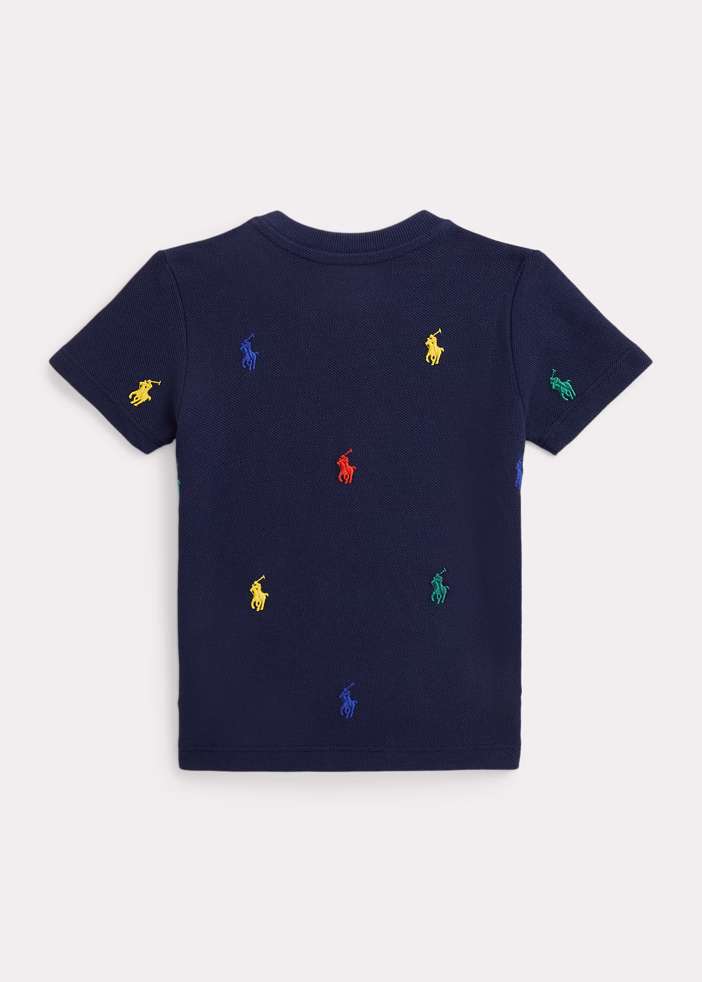 T-Shirt aus Baumwollpiqué mit Polo Pony - RALPH LAUREN OUTLET