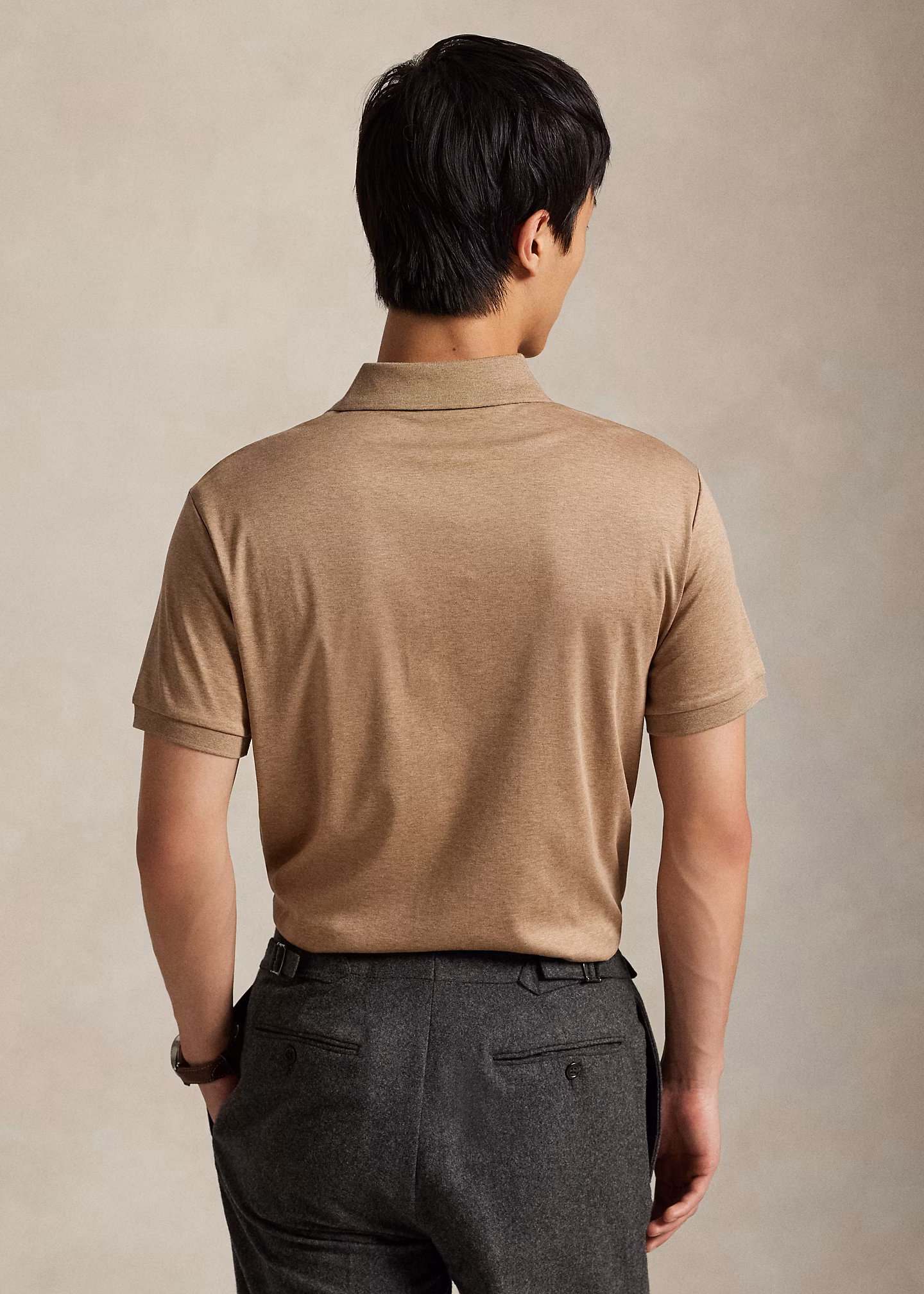 Custom-Slim-Fit Baumwoll-Poloshirt - RALPH LAUREN OUTLET
