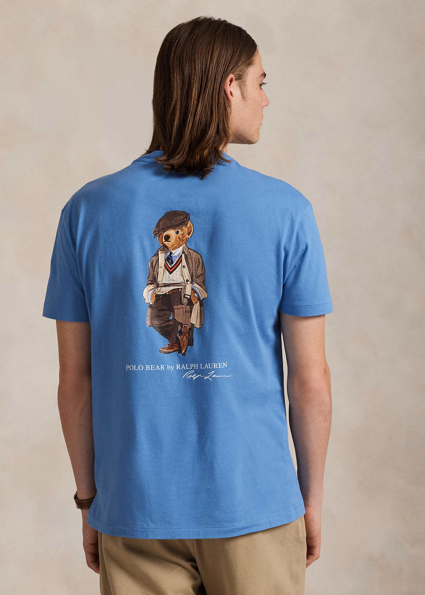 Custom-Slim Jersey-T-Shirt mit Polo Bear - RALPH LAUREN OUTLET