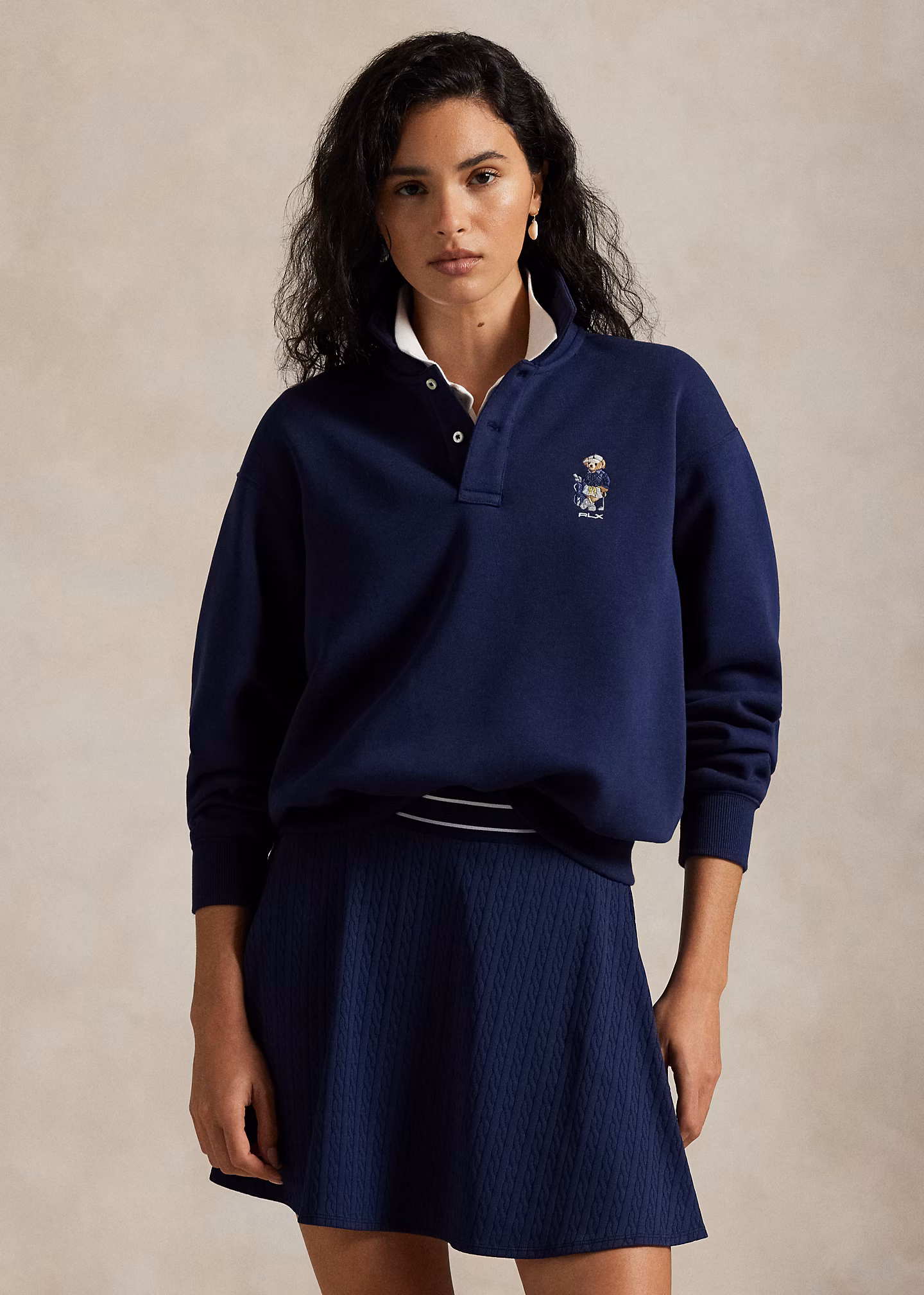Langarm-Poloshirt mit Polo Bear - RALPH LAUREN OUTLET