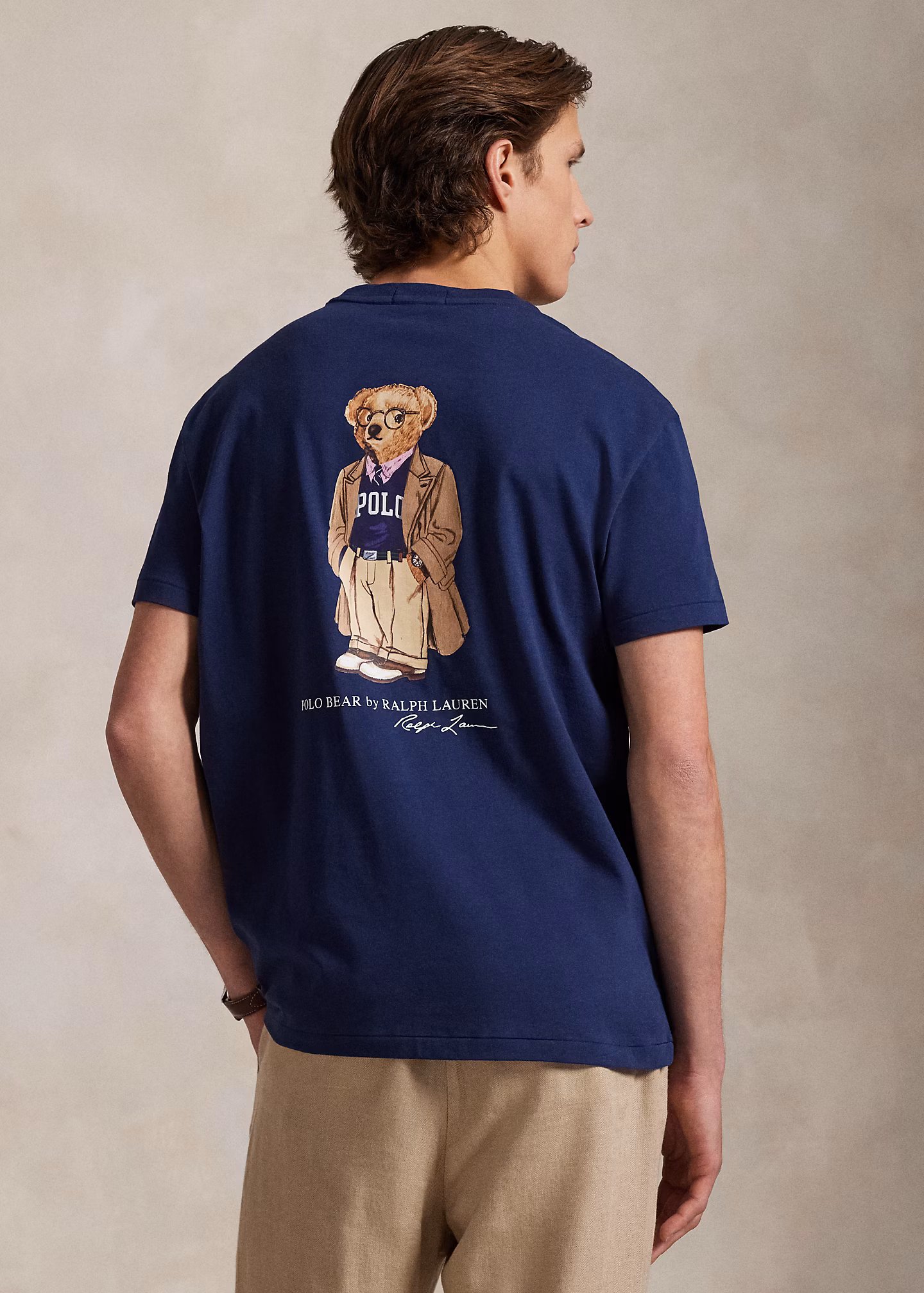 Custom-Slim Jersey-T-Shirt mit Polo Bear - RALPH LAUREN OUTLET