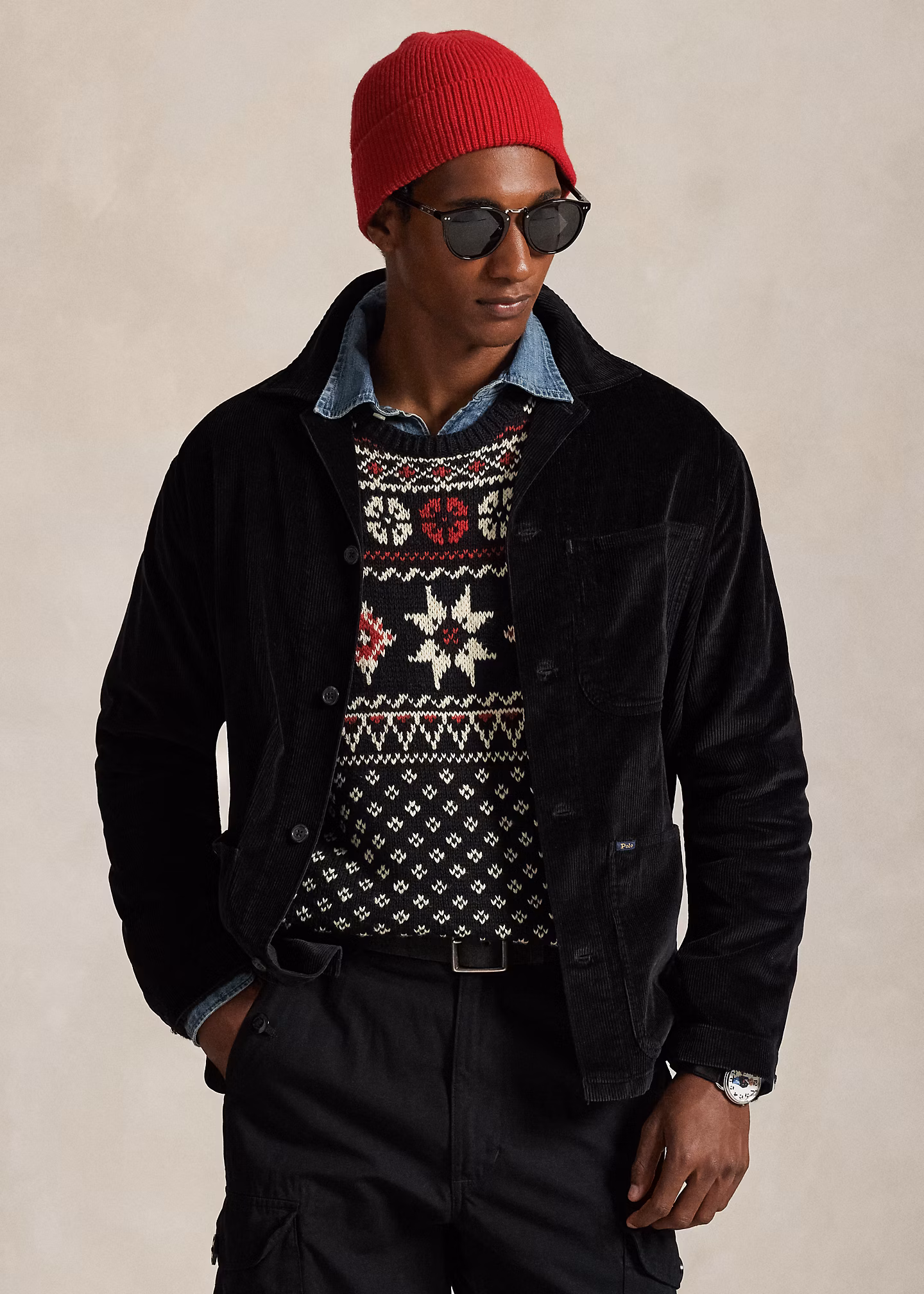 Utility-Hemdjacke aus Kordsamt - RALPH LAUREN OUTLET