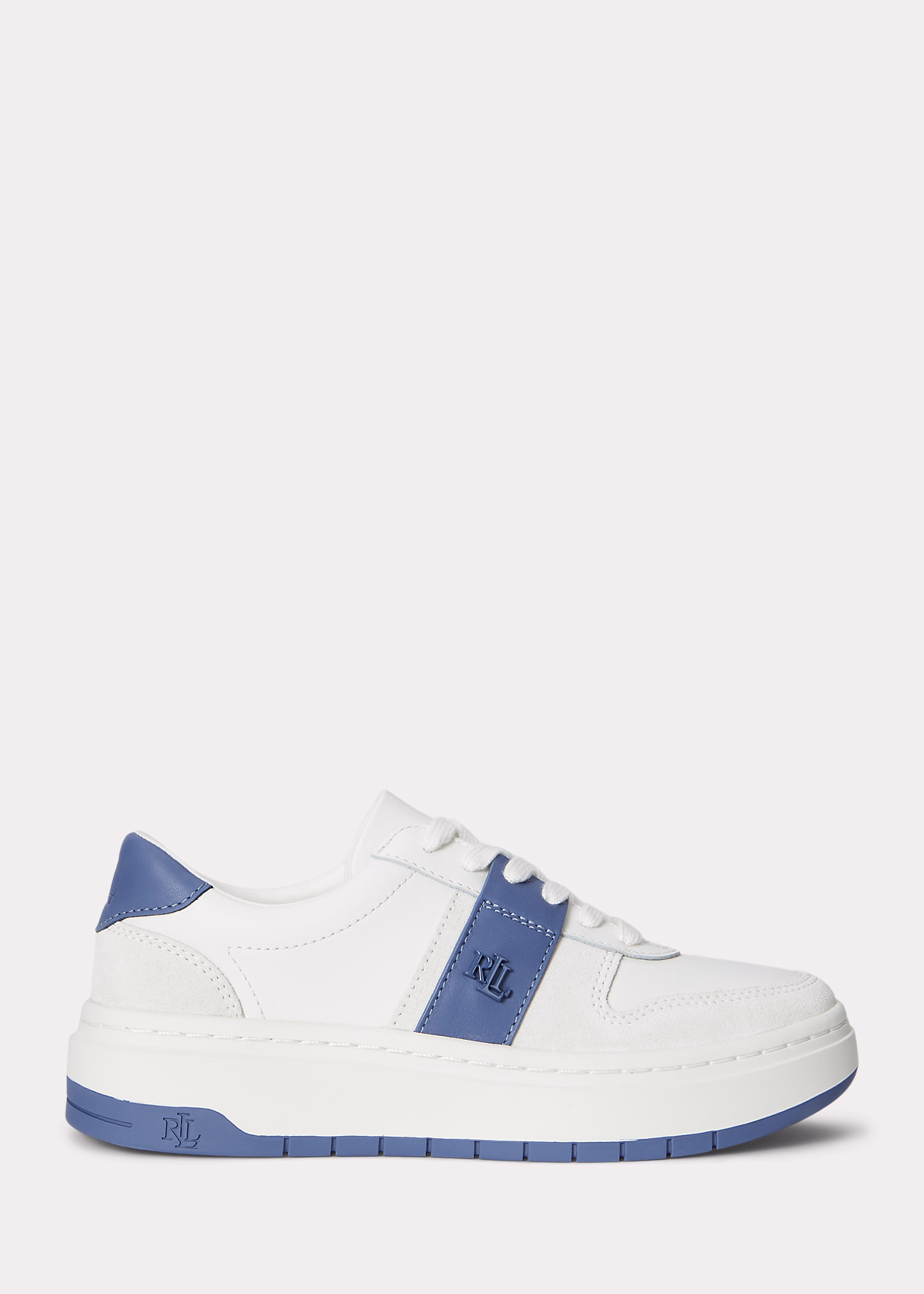 Ledersneaker Harlie in Color-Block-Optik - RALPH LAUREN OUTLET