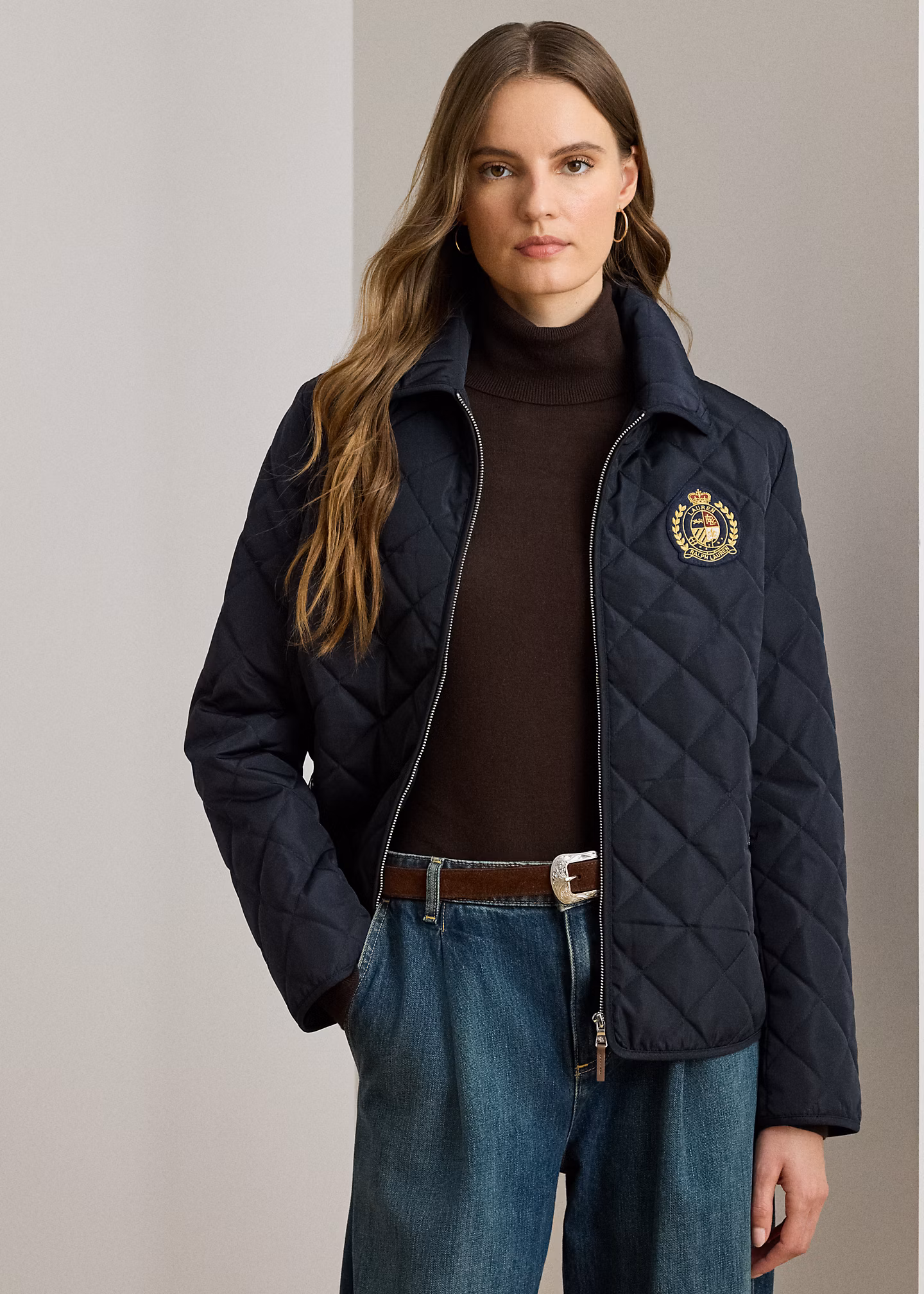 Steppjacke mit Wappenaufnäher - RALPH LAUREN OUTLET
