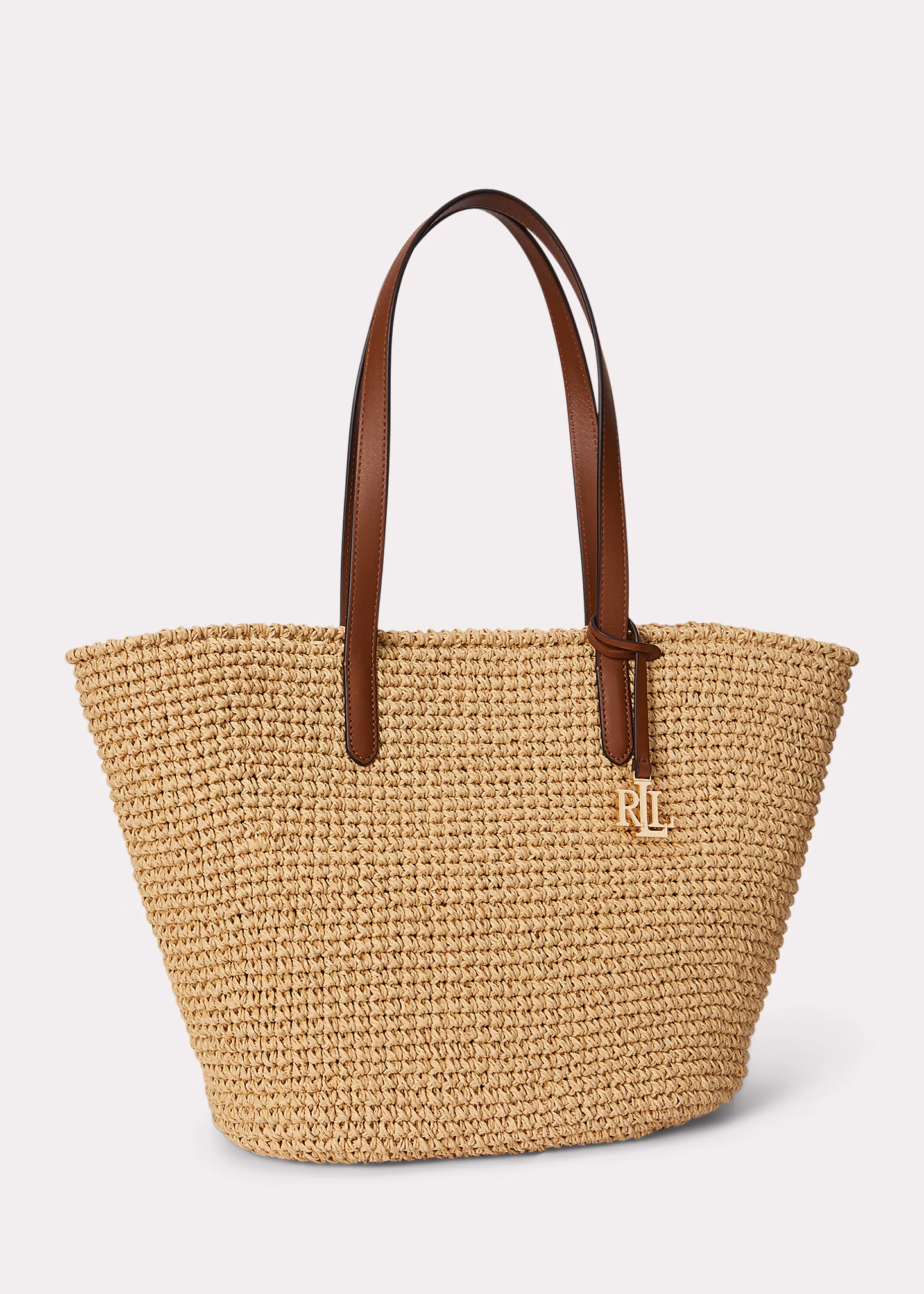 Große Häkel-Tragetasche Lainey aus Stroh - RALPH LAUREN OUTLET