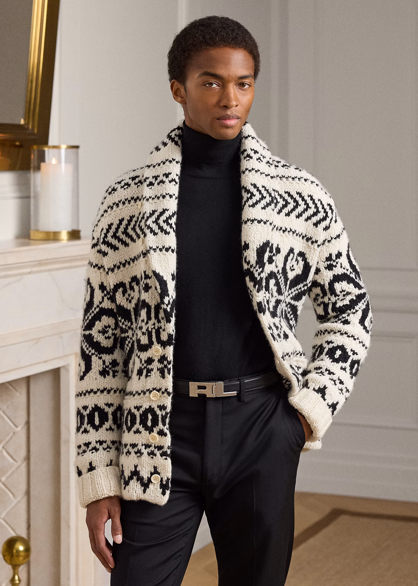 Kaschmir-Strickjacke mit Schalkragen - RALPH LAUREN OUTLET