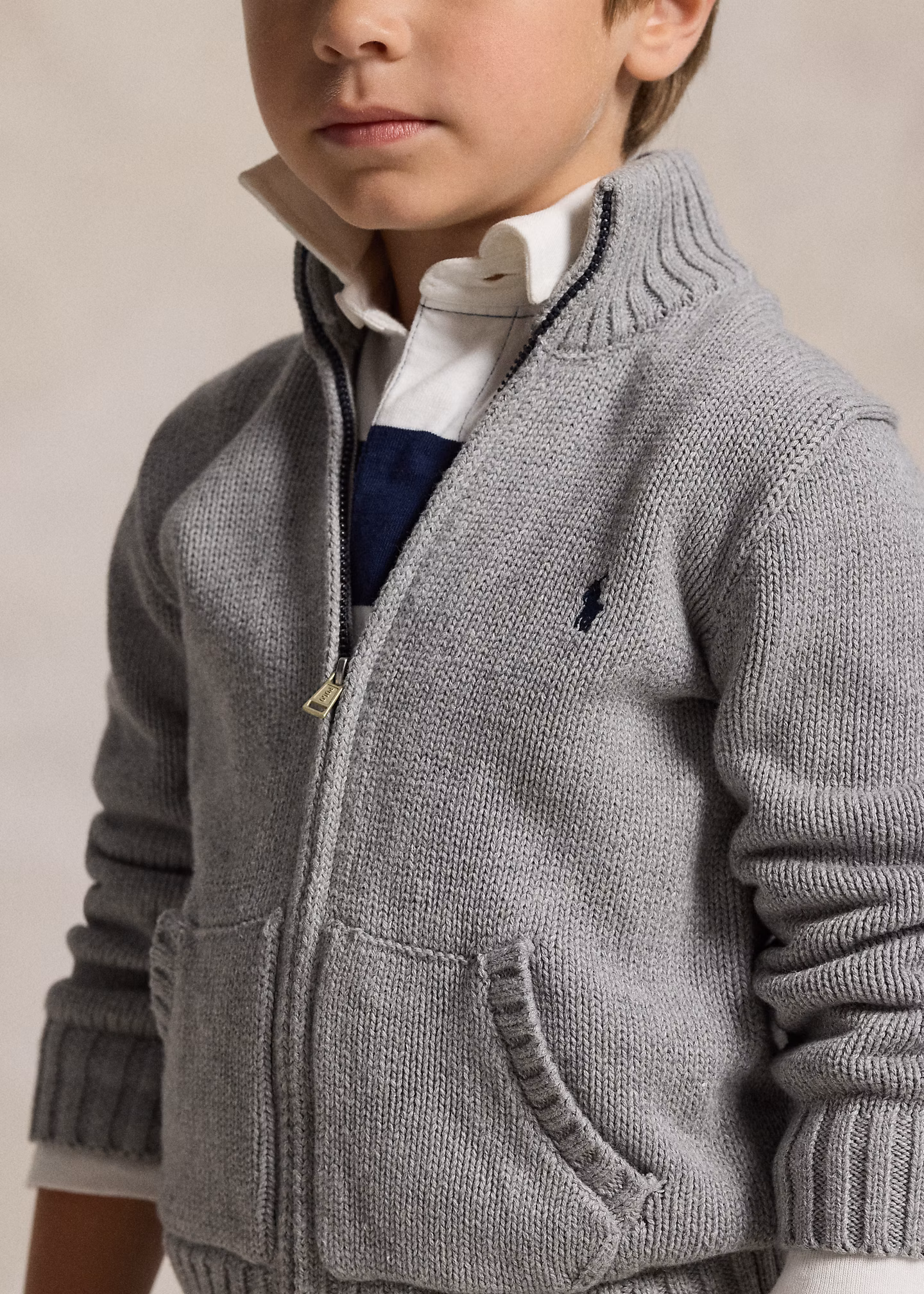 Baumwolljacke mit Reißverschluss - RALPH LAUREN OUTLET