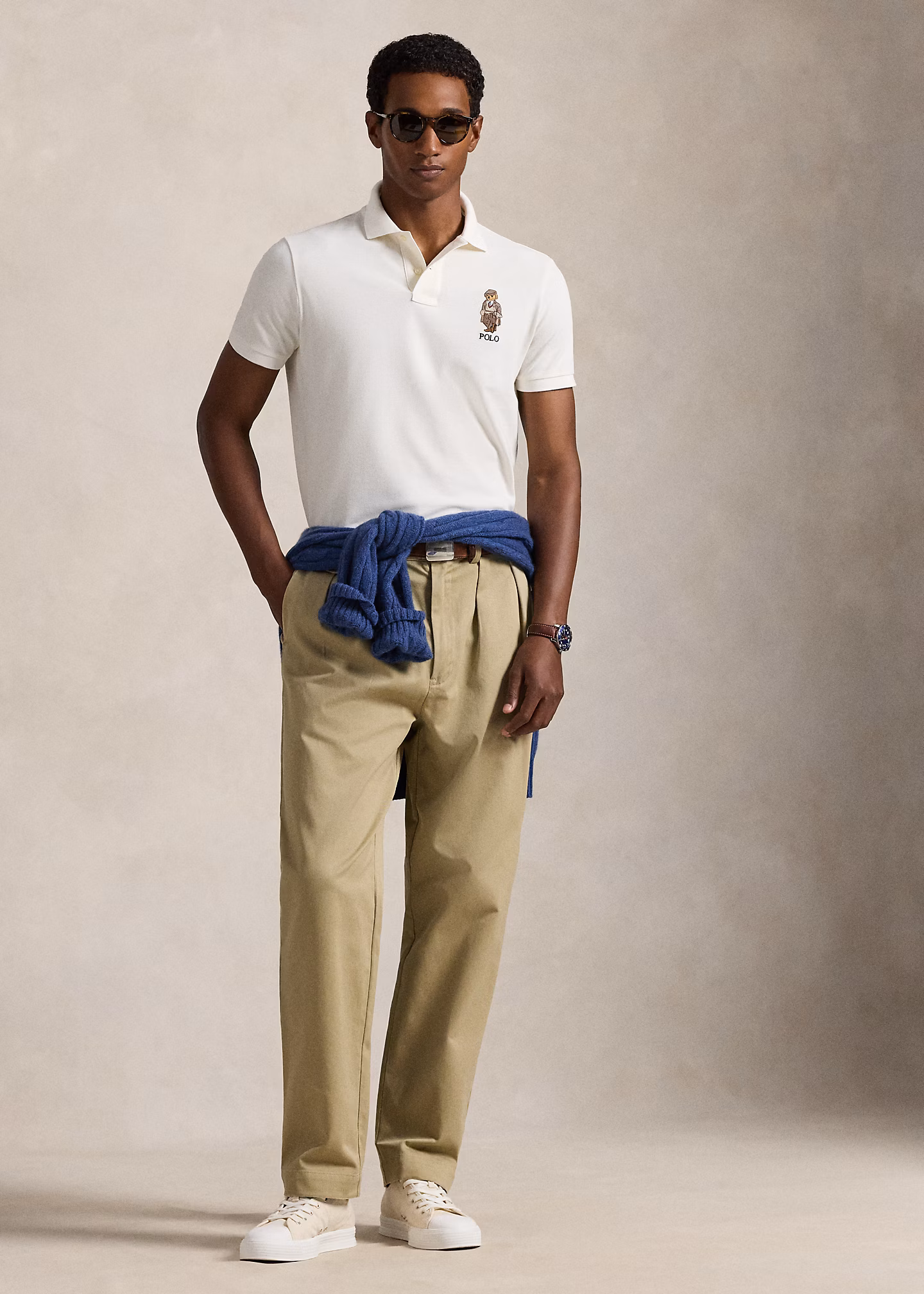 Custom-Slim-Fit Poloshirt mit Polo Bear - RALPH LAUREN OUTLET