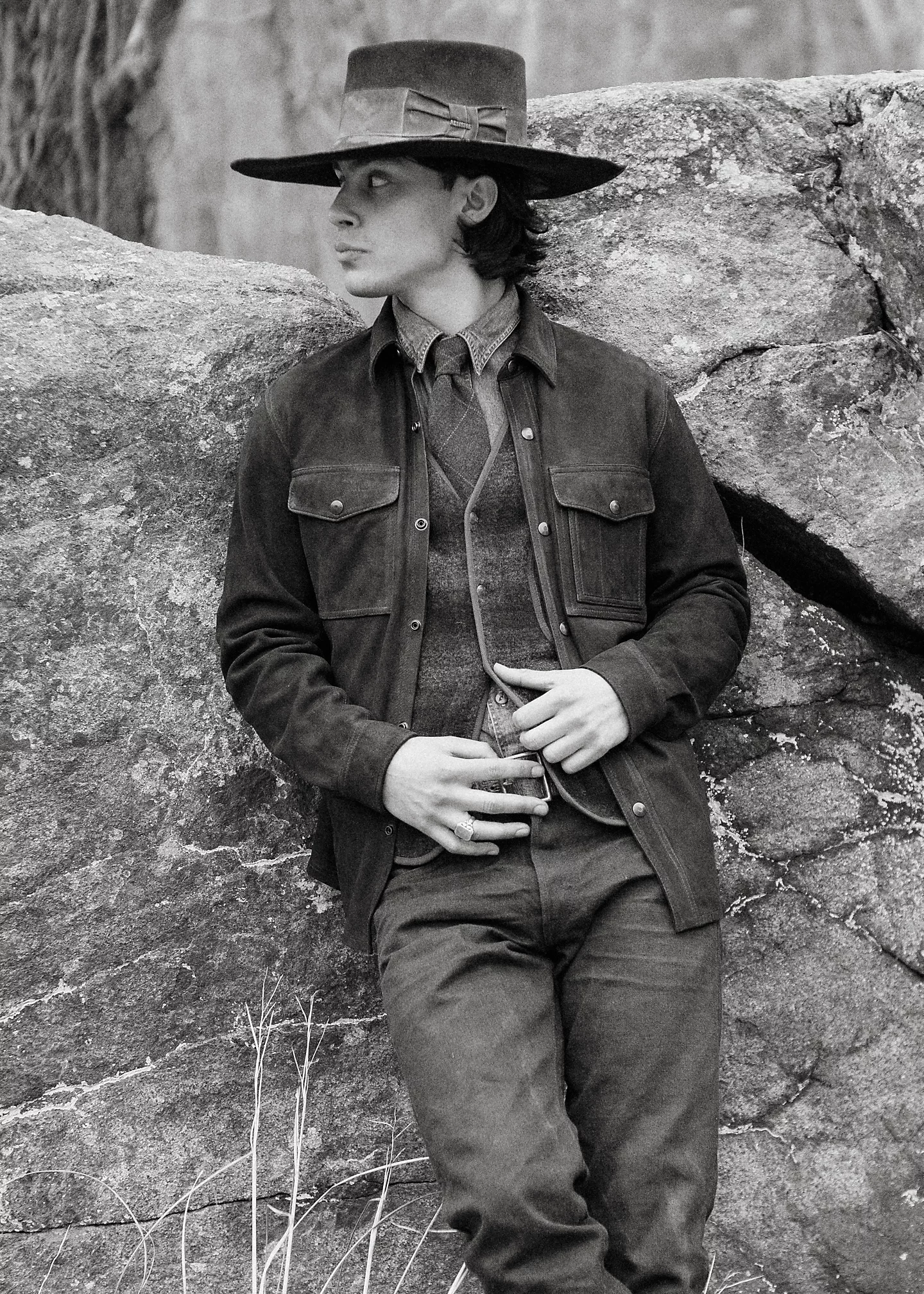 Arbeitshemd aus Wildleder - RALPH LAUREN OUTLET