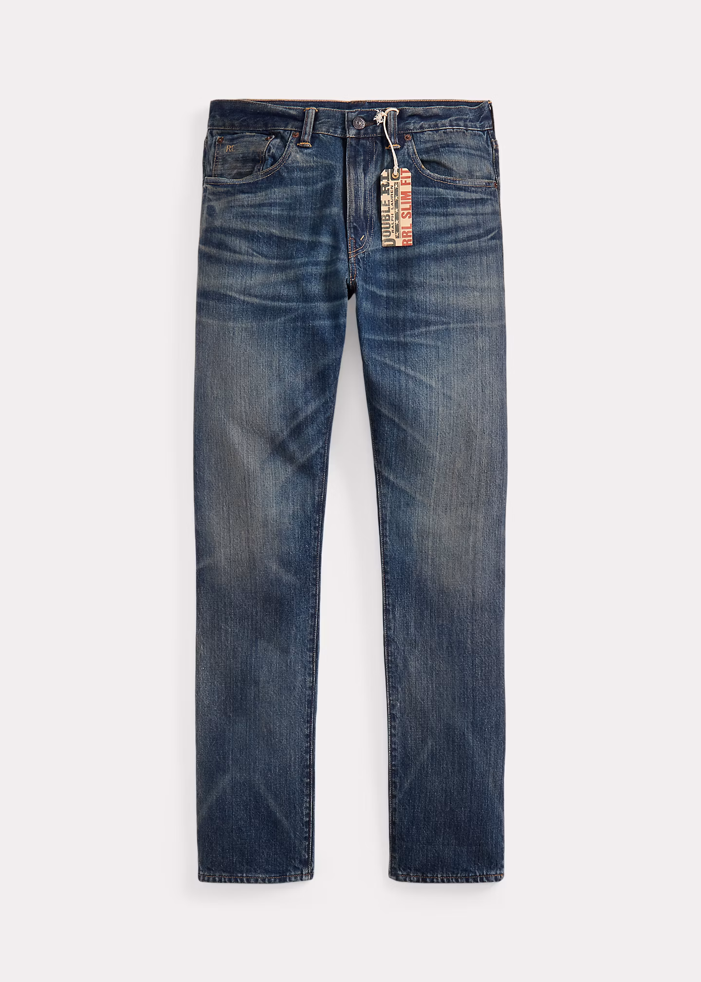 Jeans im Slim-Fit mit Belgrad-Waschung - RALPH LAUREN OUTLET