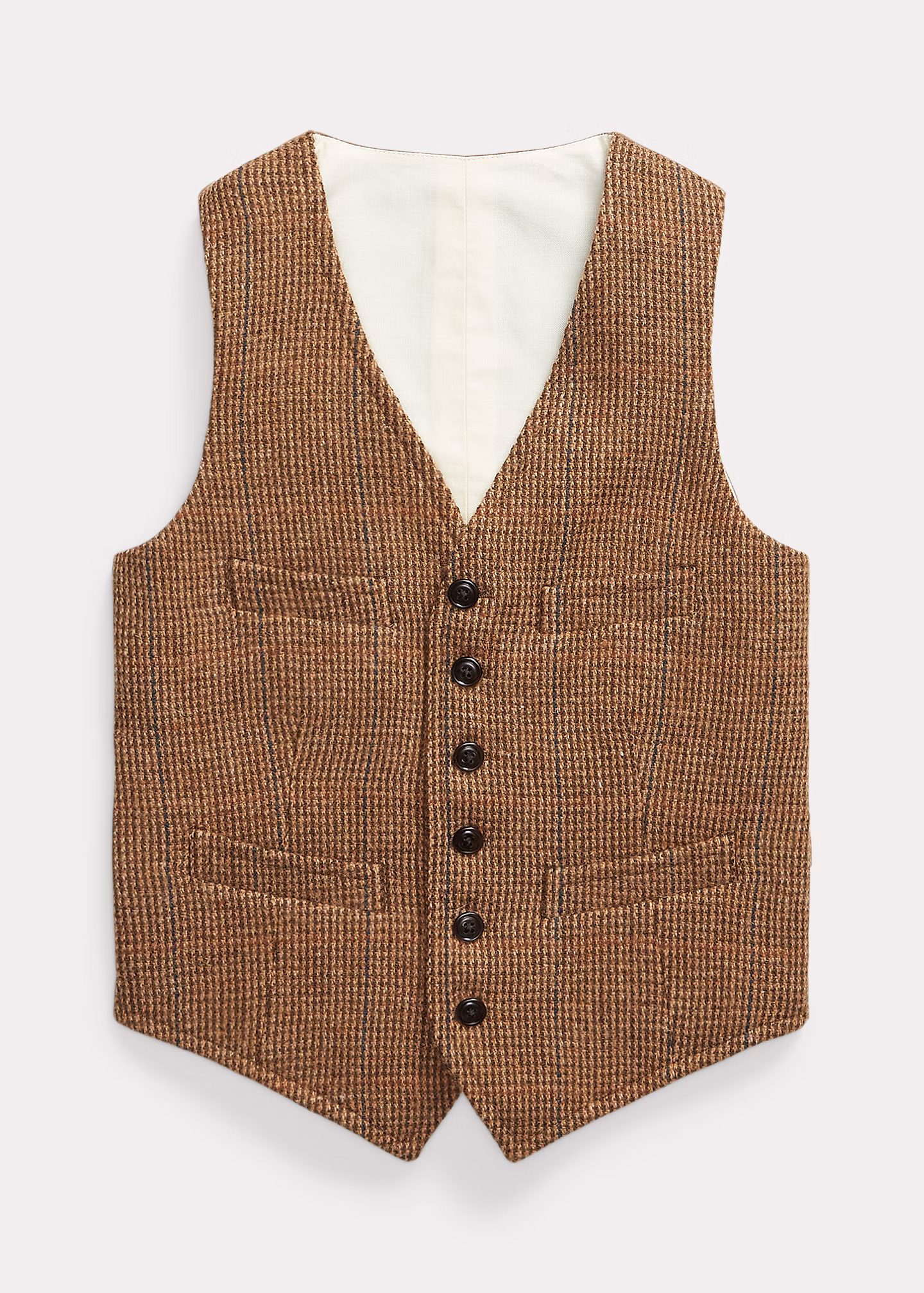 Glencheck-Weste aus Wolltweed - RALPH LAUREN OUTLET