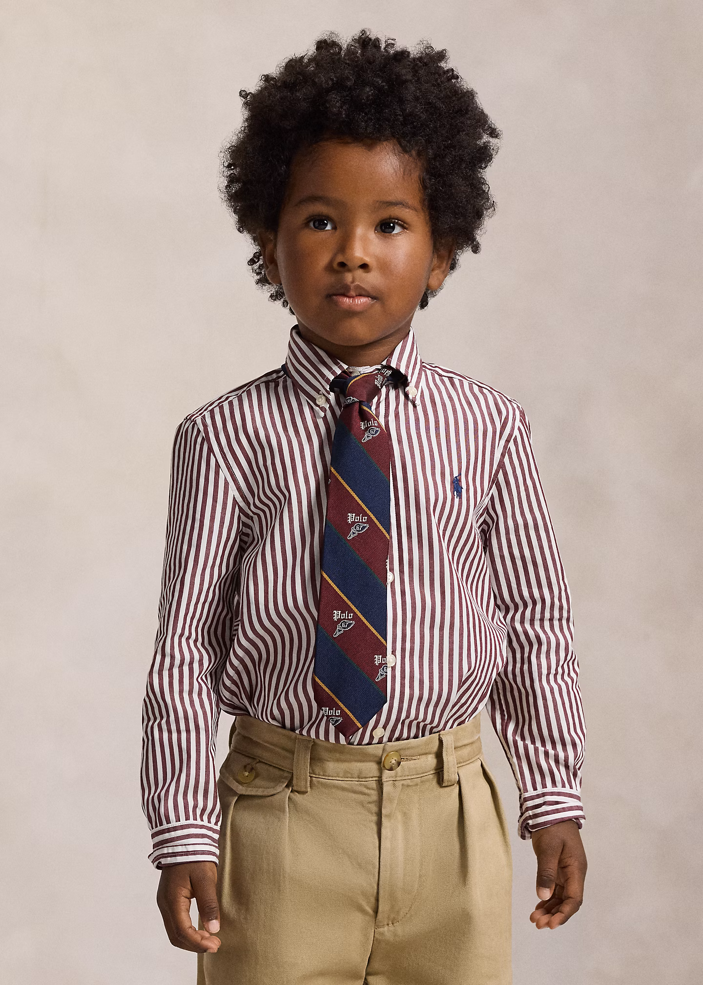 Gestreiftes Hemd aus Baumwollpopeline - RALPH LAUREN OUTLET