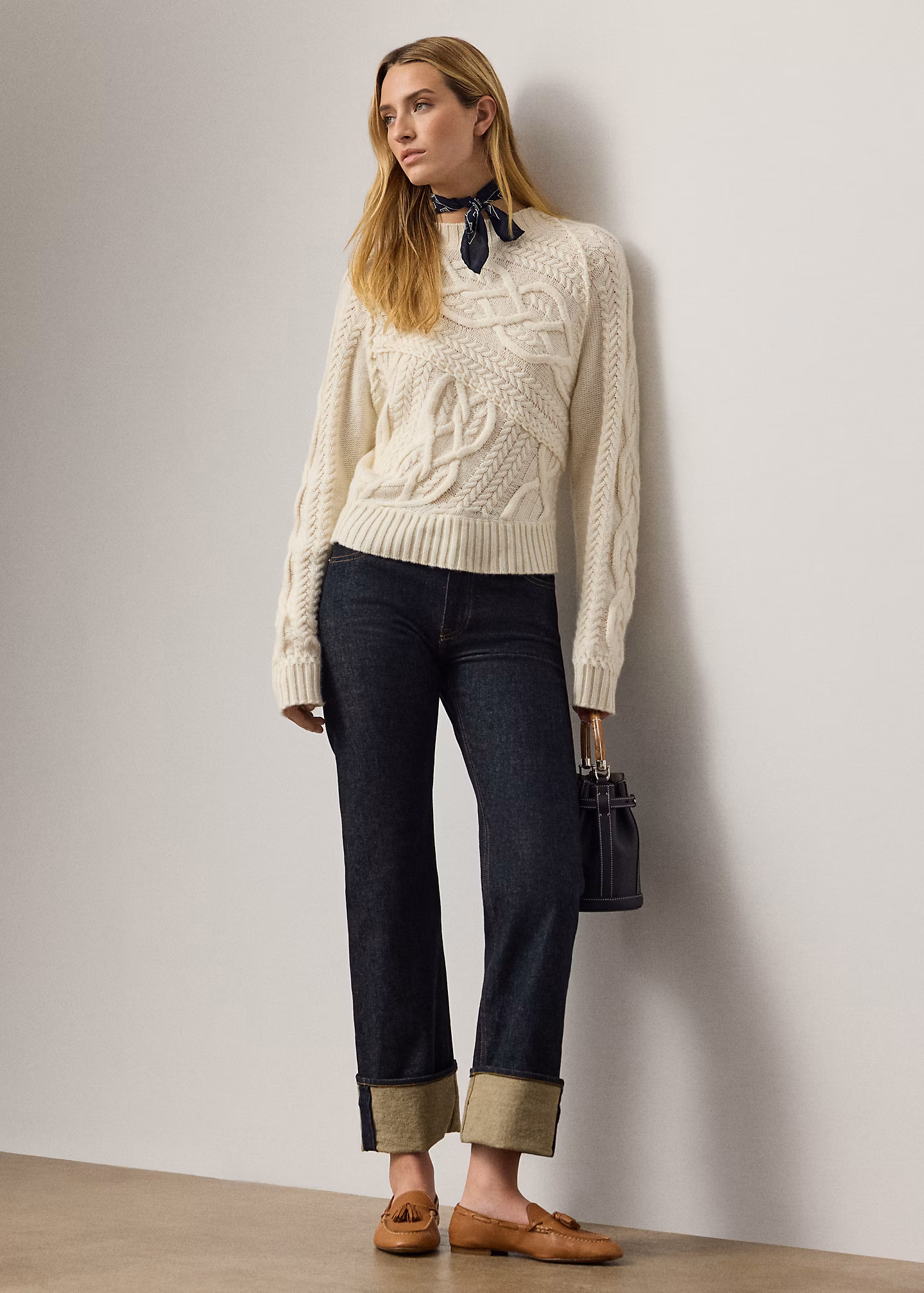 Slim-Fit Jeans Adderley mit Umschlag - RALPH LAUREN OUTLET