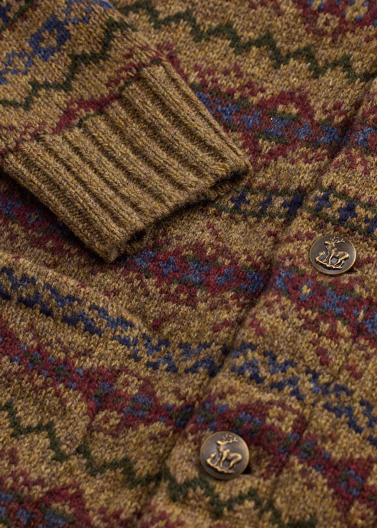 Fair-Isle-Wollstrickjacke - RALPH LAUREN OUTLET