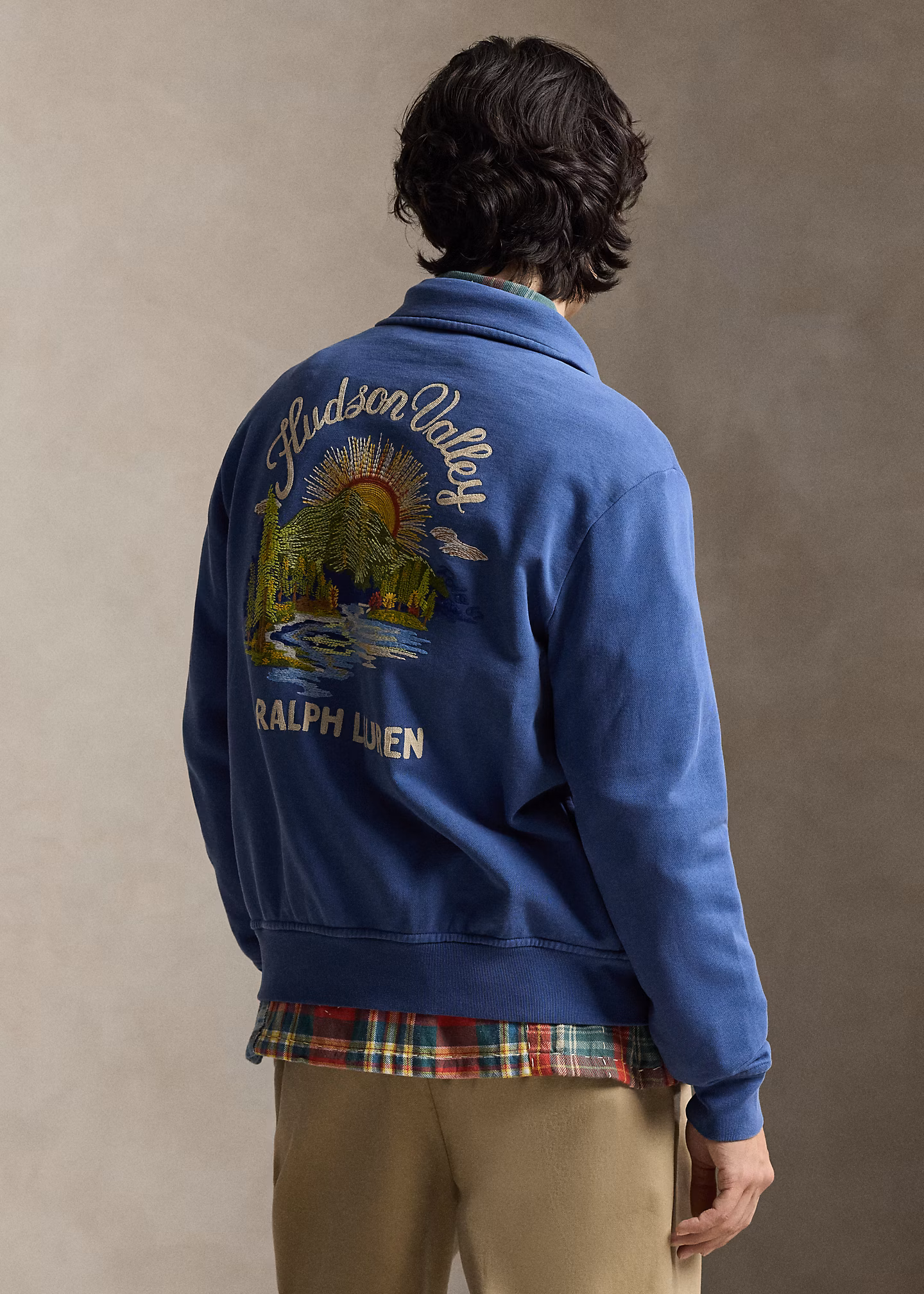 Bestickte Jacke aus Loopback-Fleece - RALPH LAUREN OUTLET