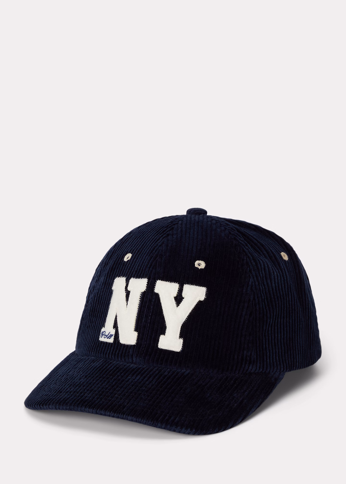 Kordsamt-Baseballkappe mit „NY“-Aufnäher - RALPH LAUREN OUTLET