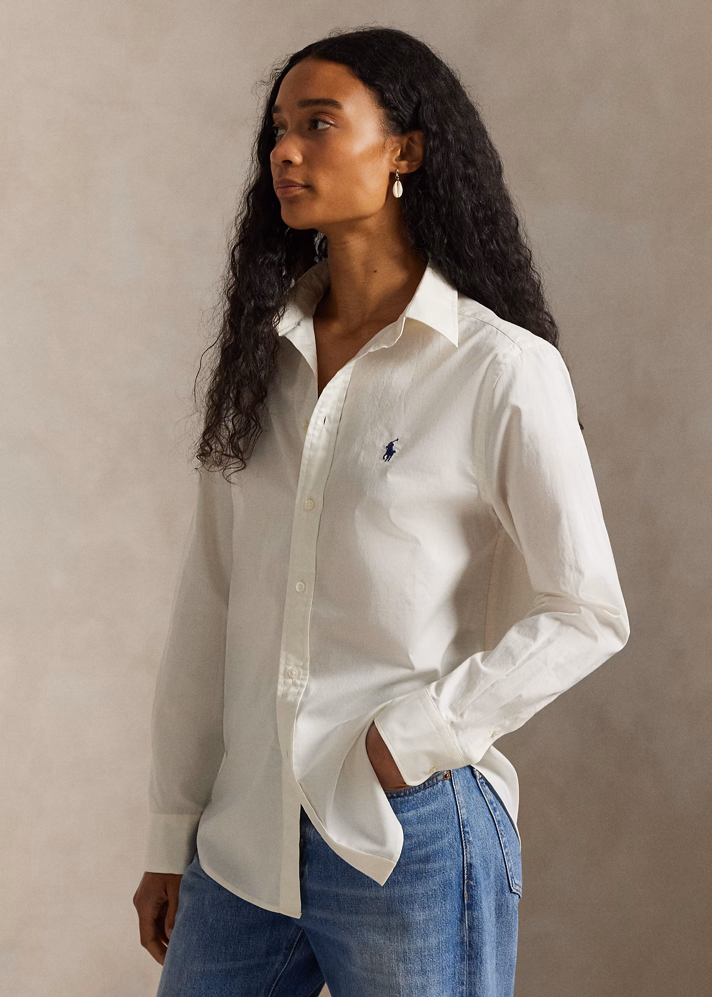 Classic-Fit Hemd aus Baumwolltwill - RALPH LAUREN OUTLET