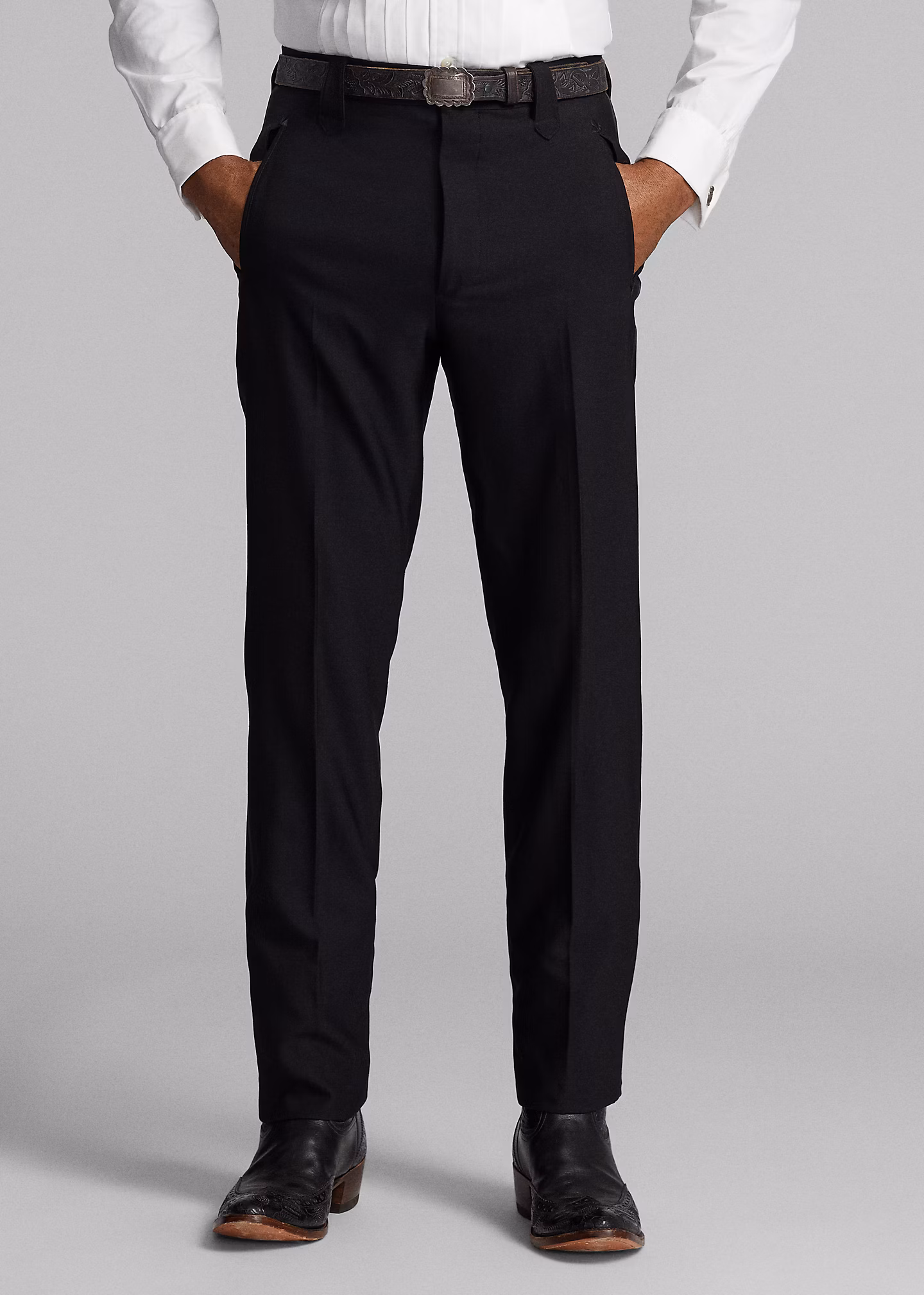 Slim-Fit Western-Smokinghose aus Wolle - RALPH LAUREN OUTLET