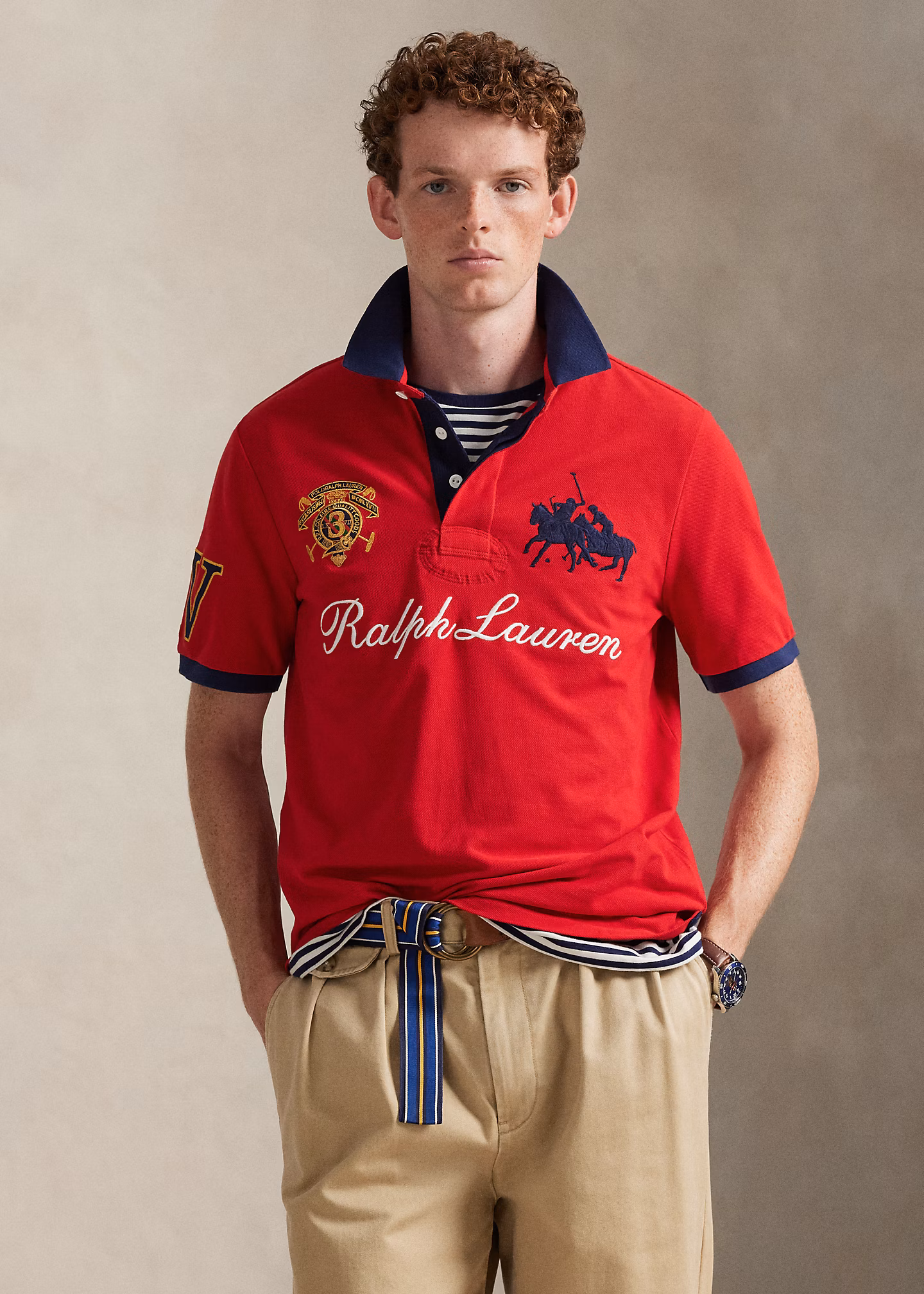 Classic-Fit Piqué-Poloshirt mit Wappen - RALPH LAUREN OUTLET
