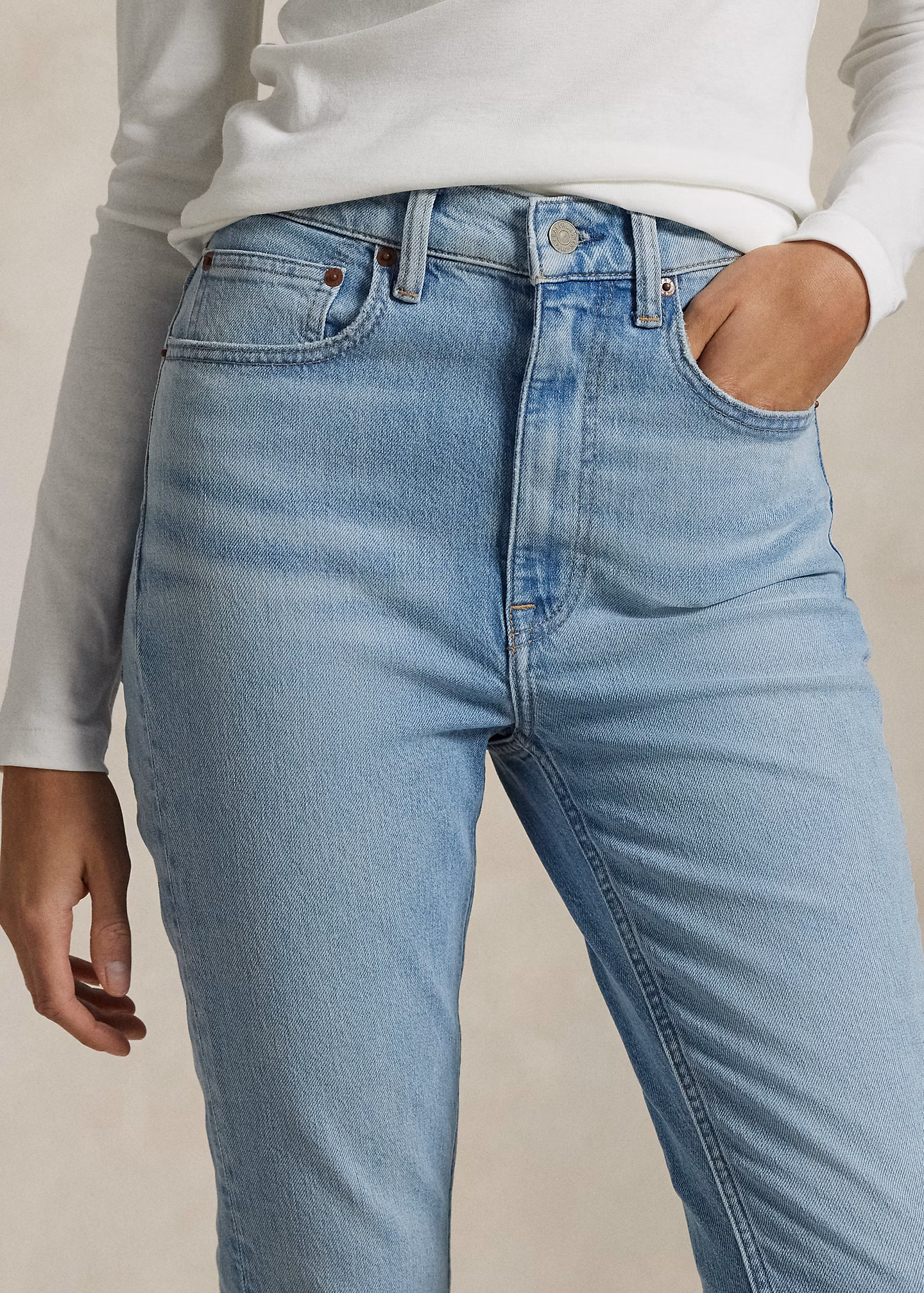 Super-Slim-Jeans mit hoher Leibhöhe - RALPH LAUREN OUTLET