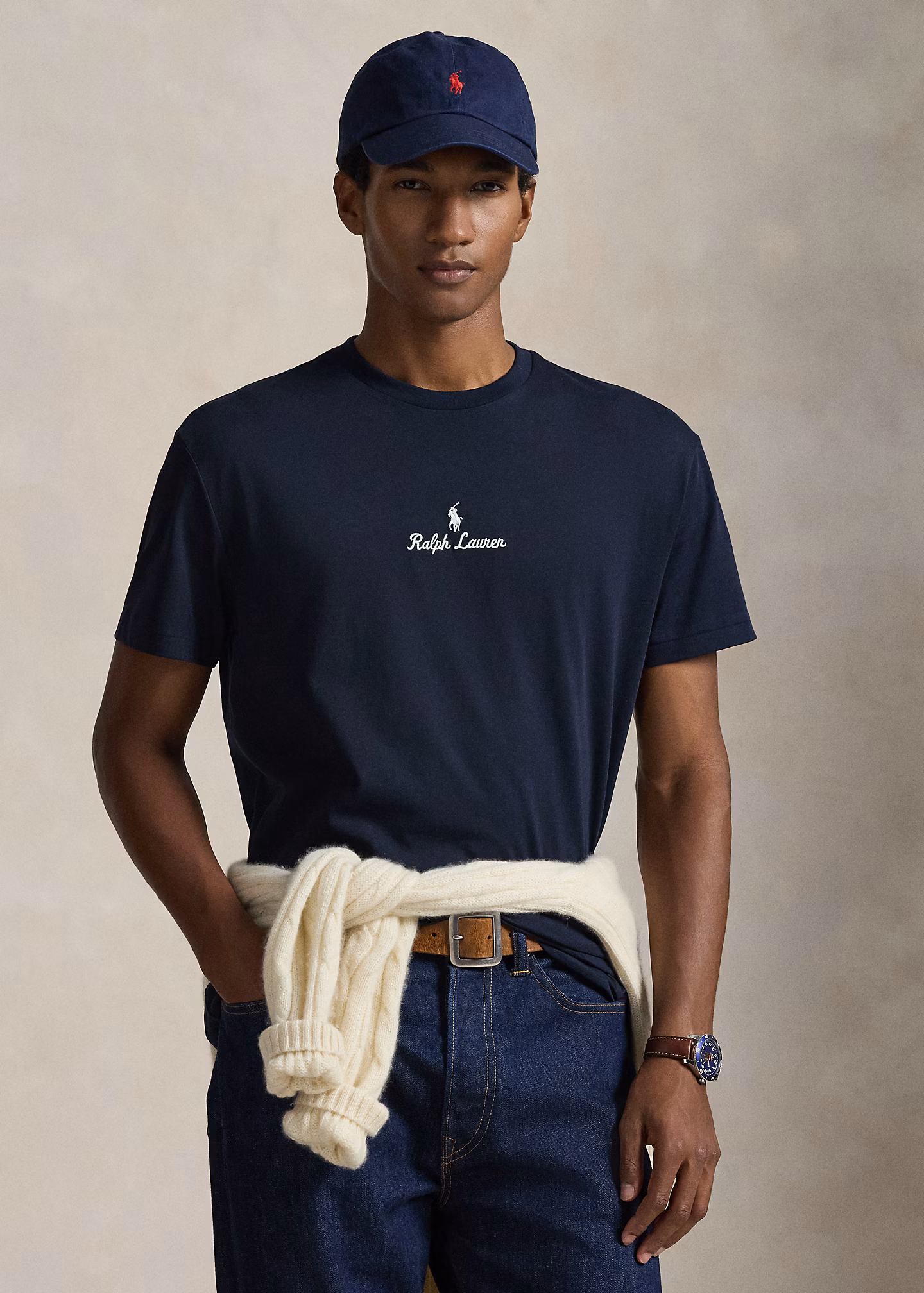 Classic-Fit Jersey-T-Shirt mit Logo - RALPH LAUREN OUTLET