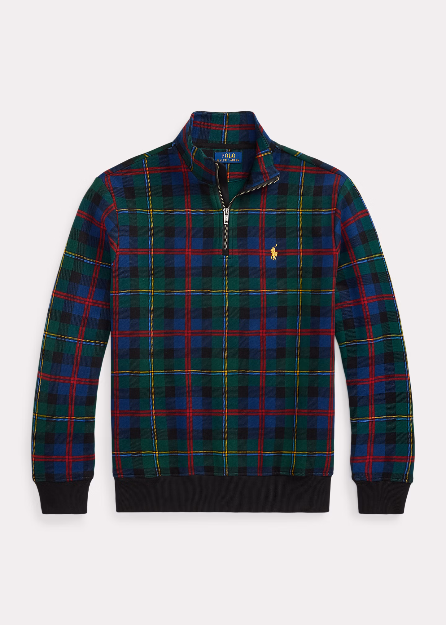 Fleece-Sweatshirt mit Karomuster - RALPH LAUREN OUTLET