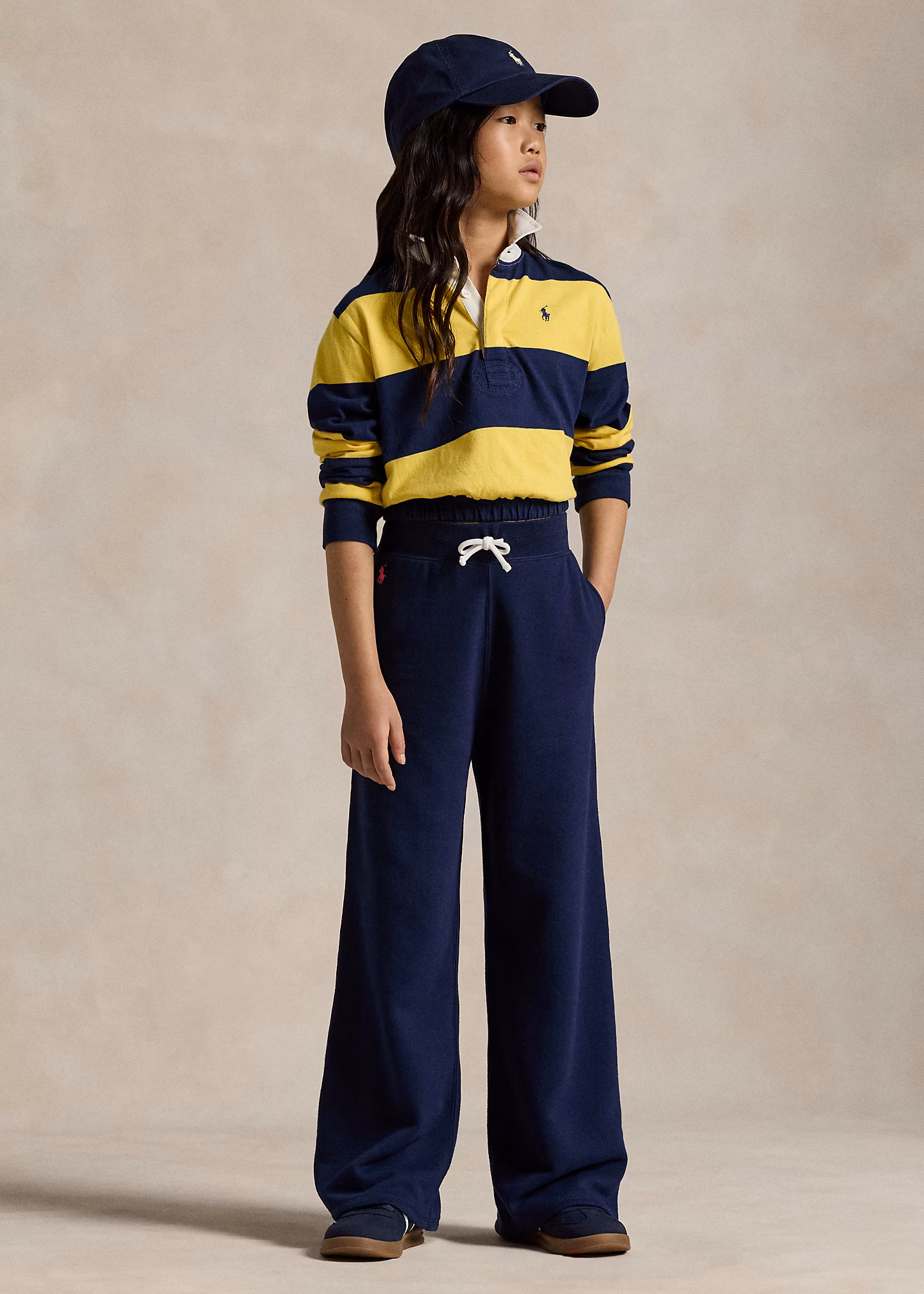 Fleece-Jogginghose mit weitem Bein - RALPH LAUREN OUTLET