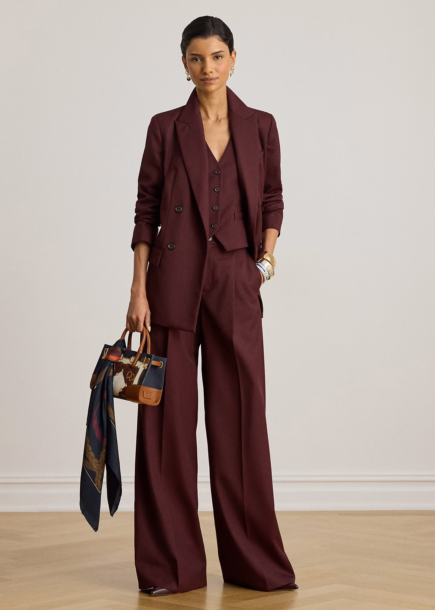 Zweireihiger Twillblazer mit Wolle - RALPH LAUREN OUTLET