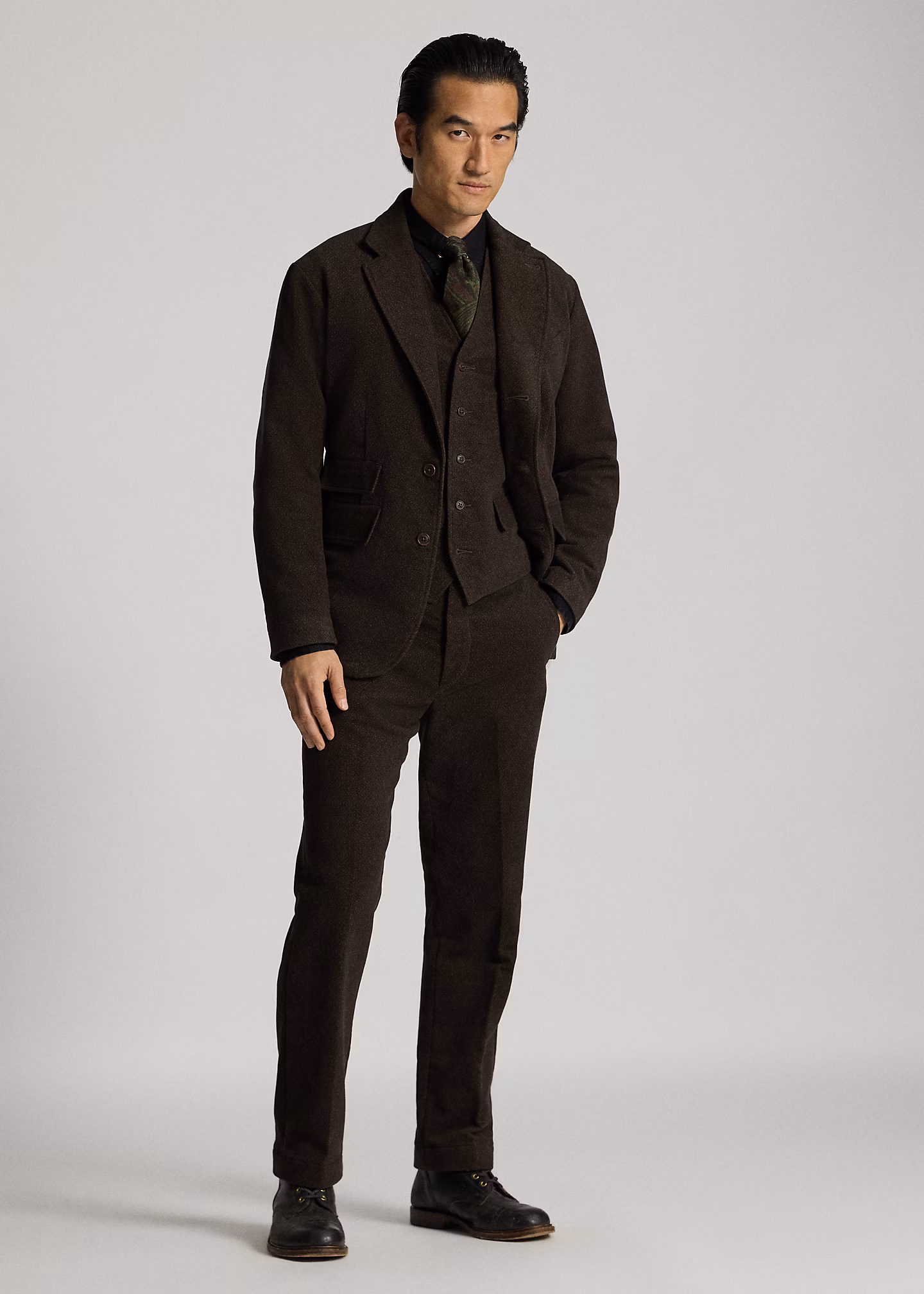 Moleskin-Offiziershose mit Rautenmuster - RALPH LAUREN OUTLET